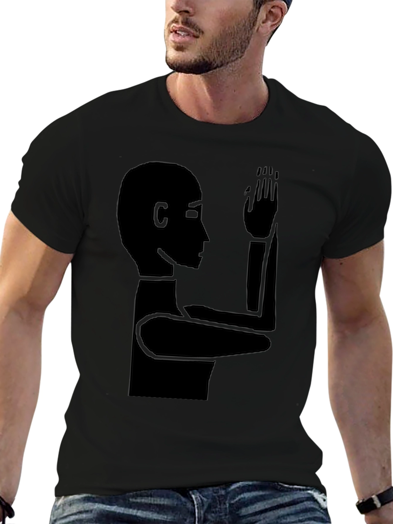 Minimalist Silhouette T-Shirt - Modern Graphic Tee