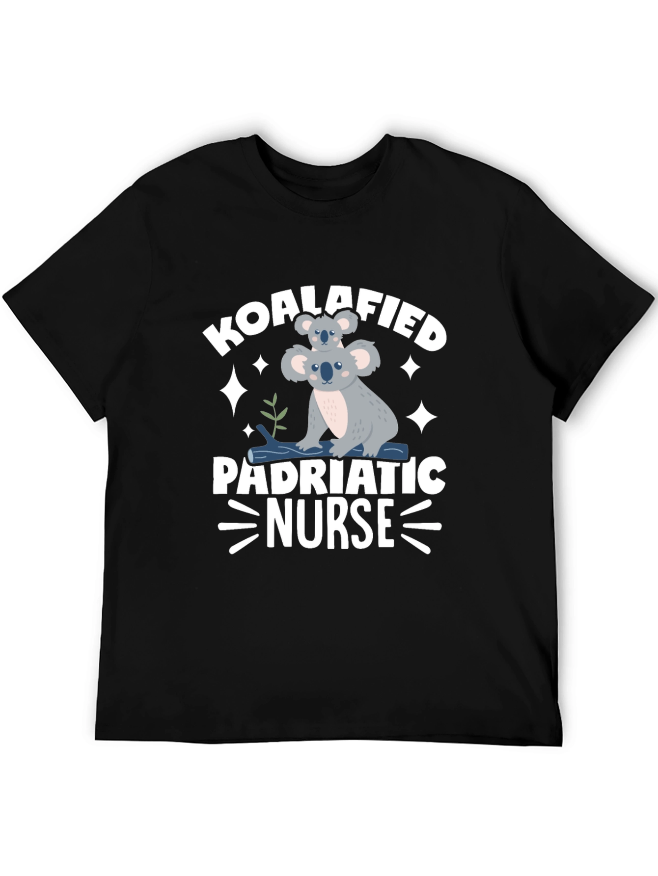 Koalafied Pediatric Nurse Black T-Shirt