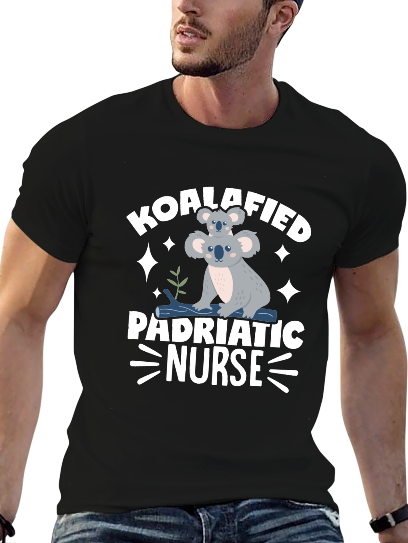 Koalafied Pediatric Nurse Black T-Shirt