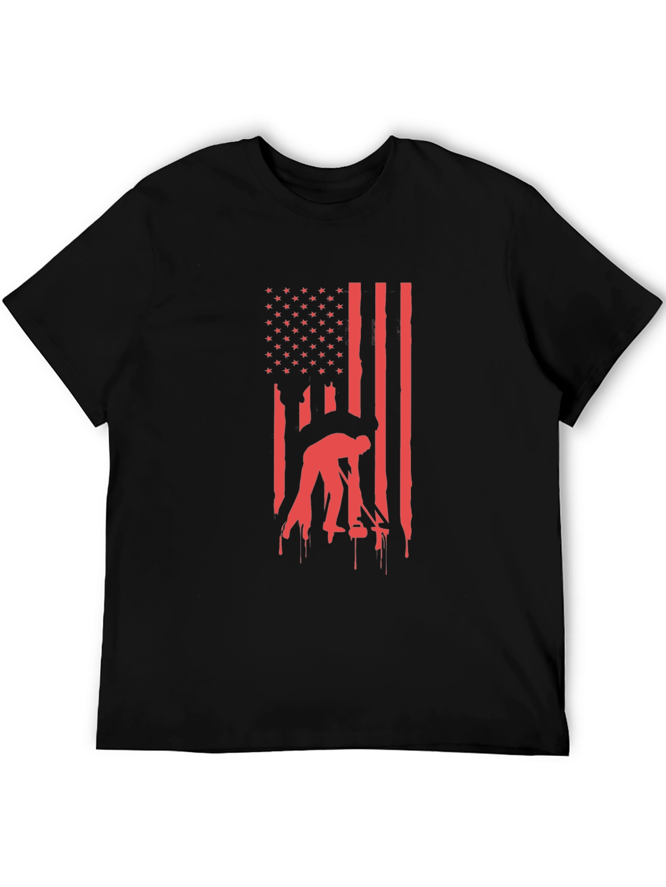 American Flag Welder T-Shirt - Patriotic Welding Tee