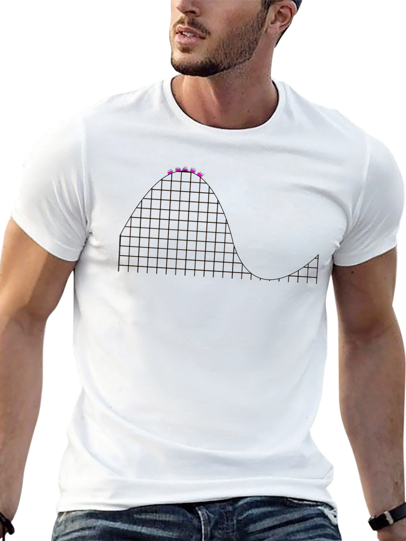 Roller Coaster Grid T-Shirt