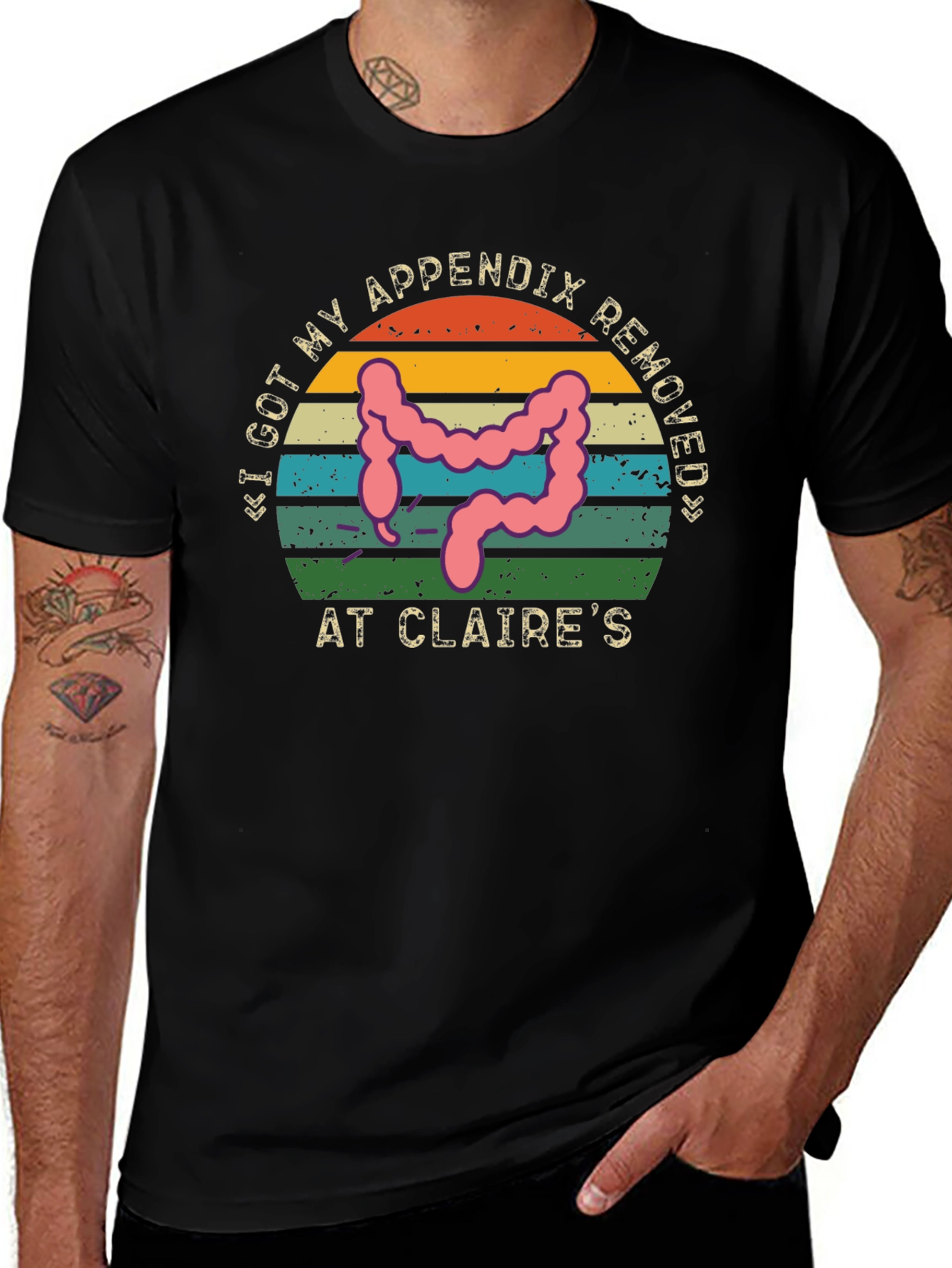 Funny Appendix Removed Tee - Claires Surgery Humor
