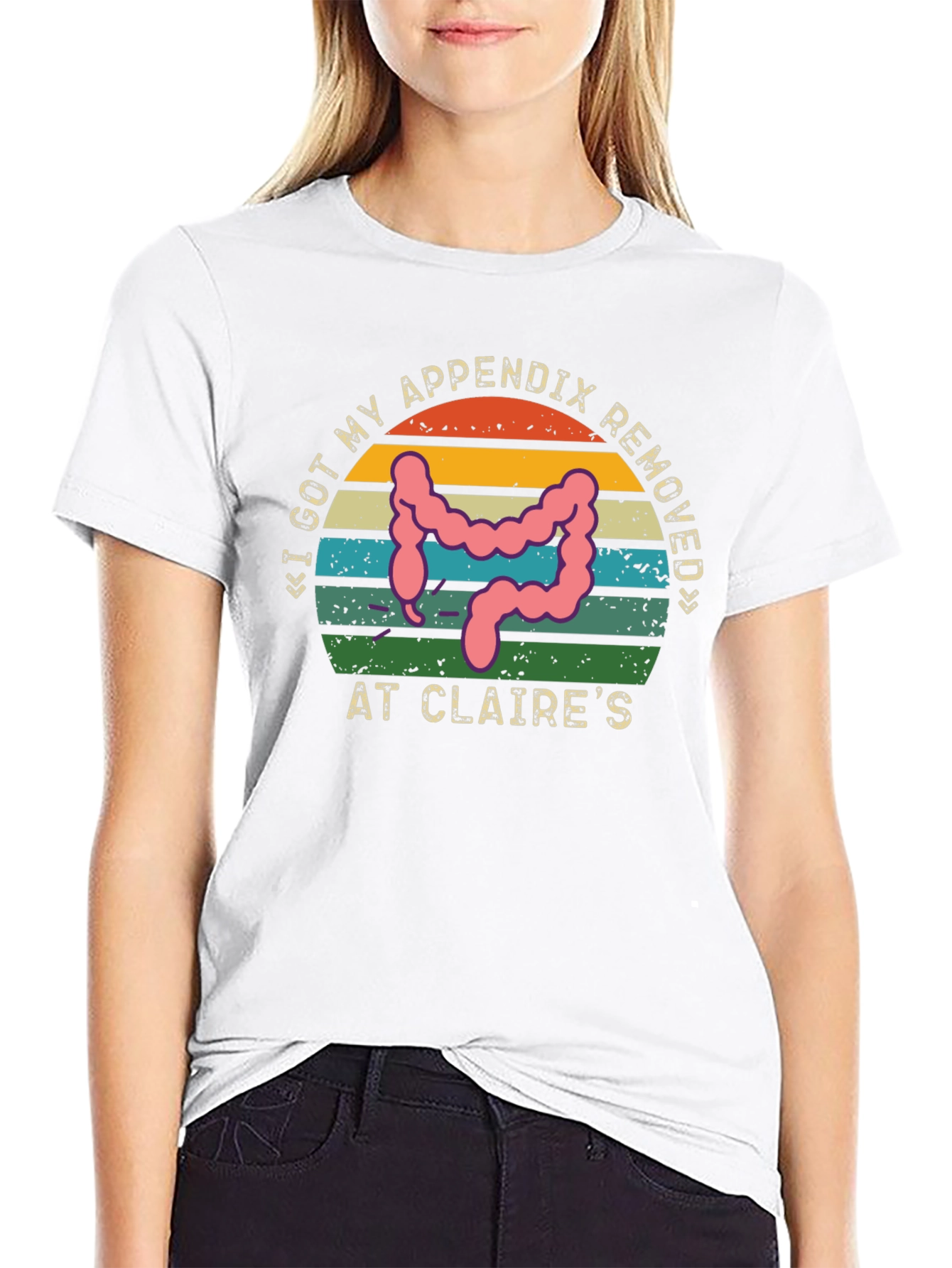 Funny Appendix Removed Tee - Claires Surgery Humor