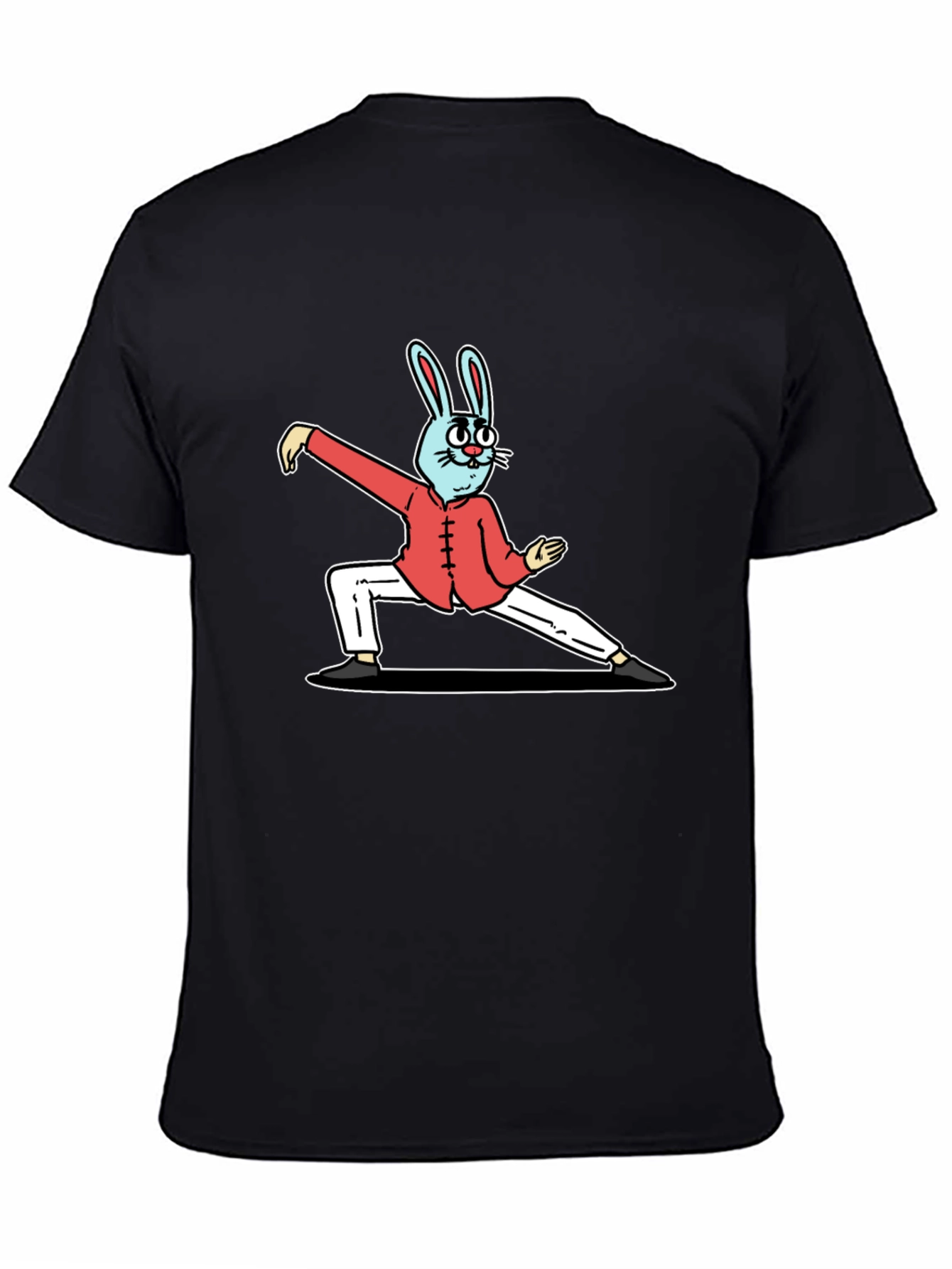 Kung Fu Rabbit Black T-Shirt