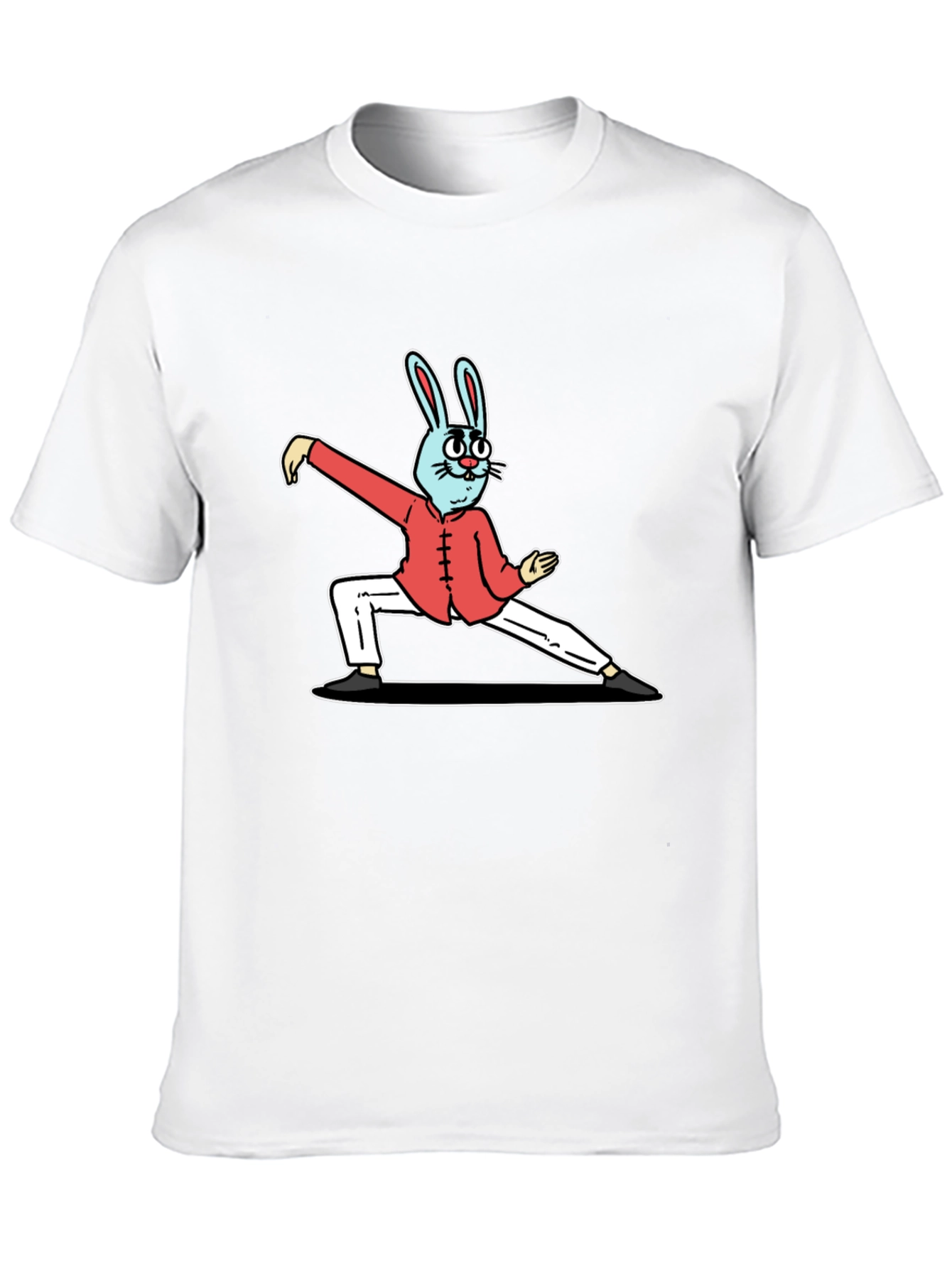 Kung Fu Rabbit Black T-Shirt