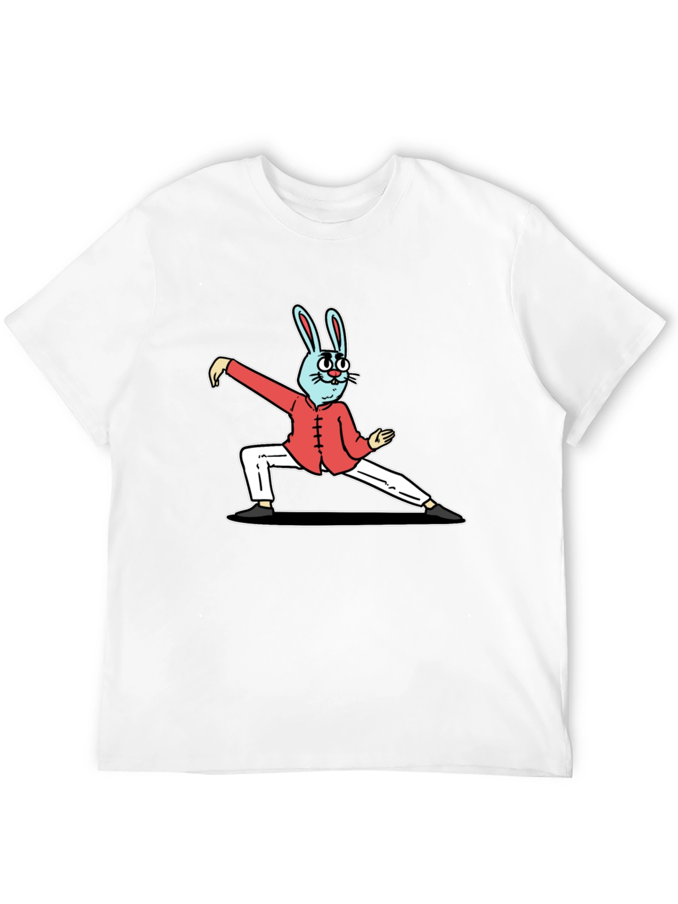 Kung Fu Rabbit Black T-Shirt