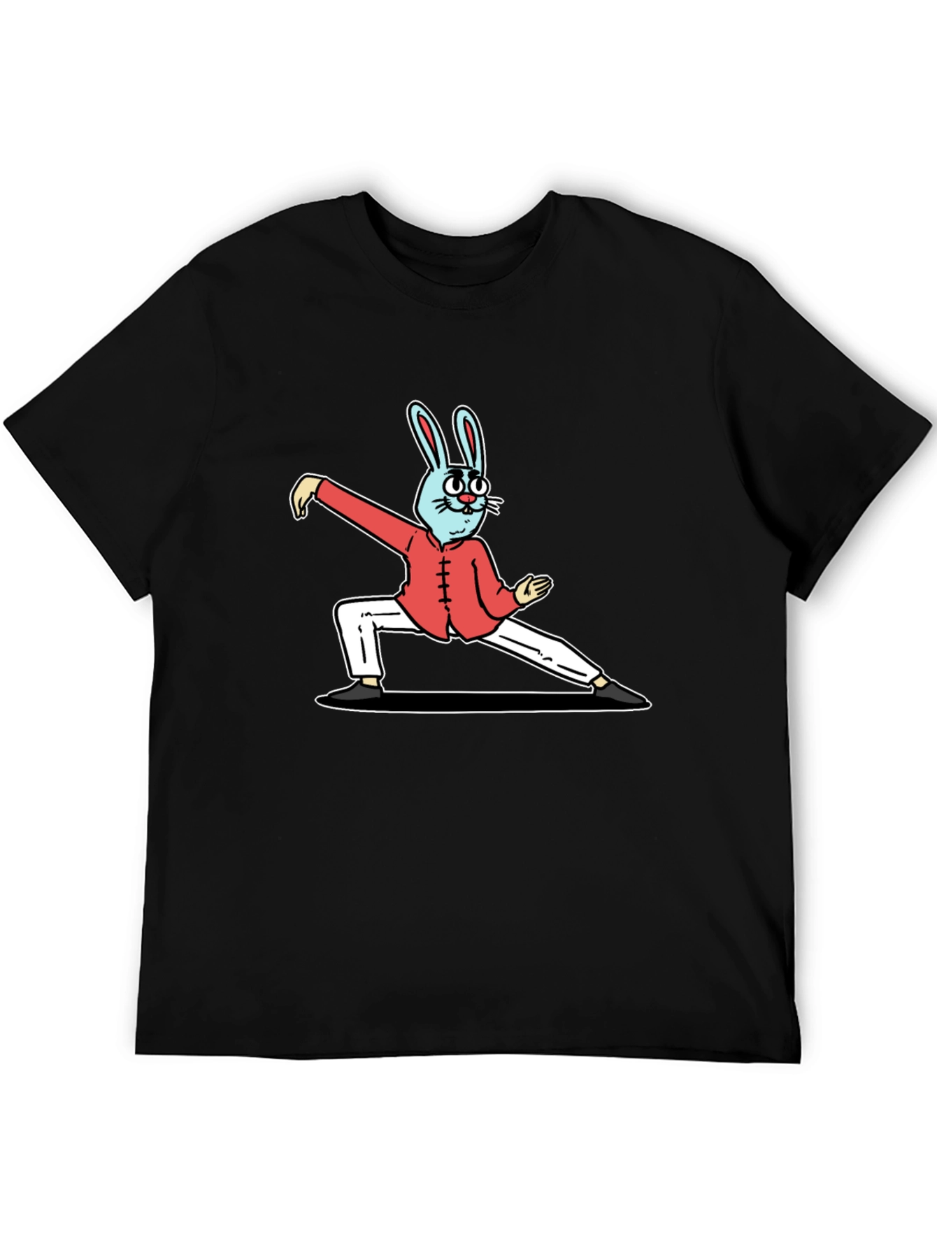 Kung Fu Rabbit Black T-Shirt