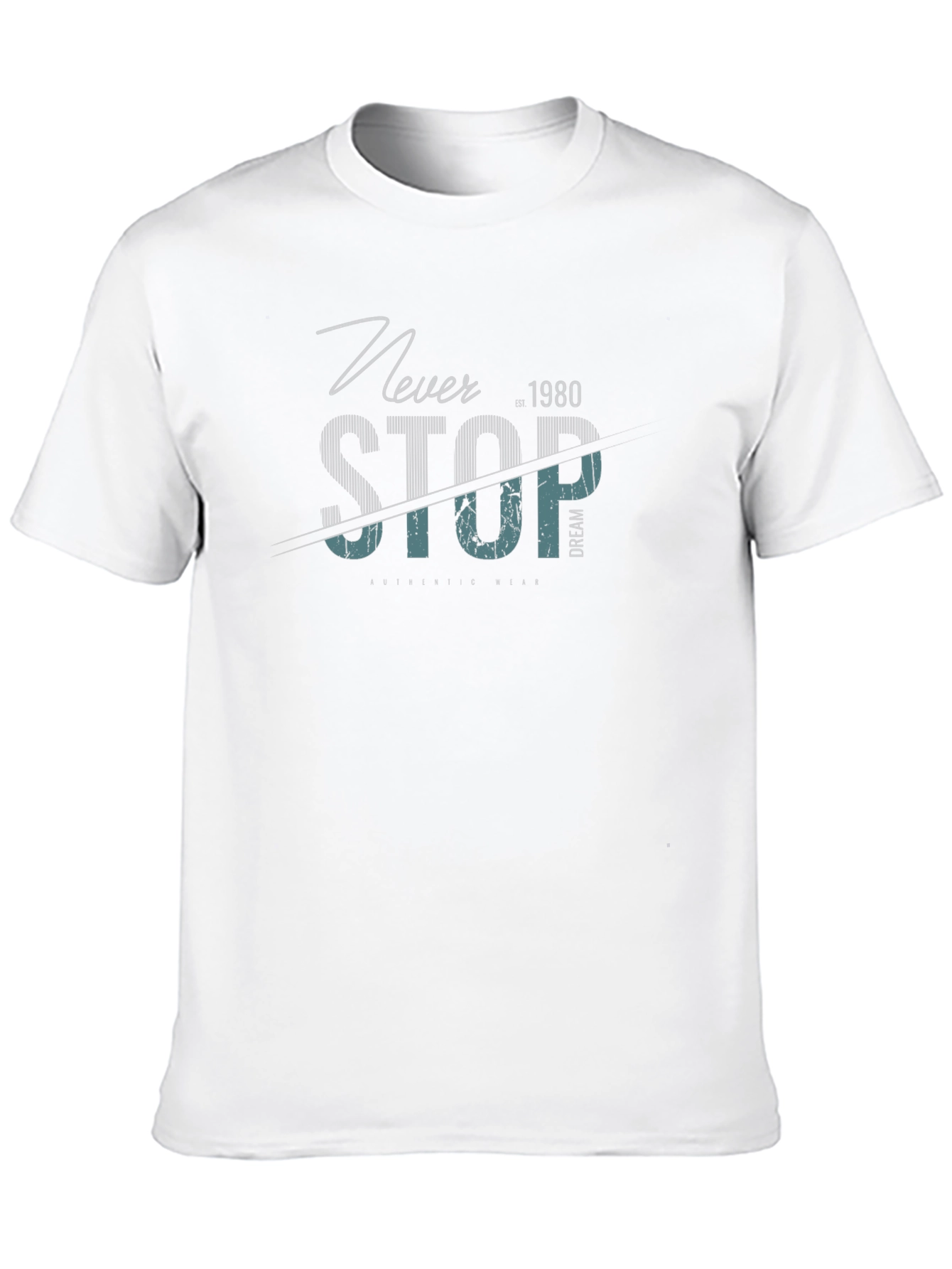Never Stop Graphic T-Shirt - Black