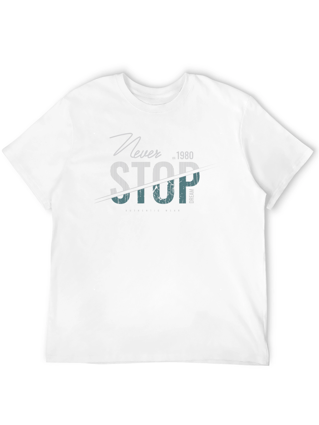 Never Stop Graphic T-Shirt - Black