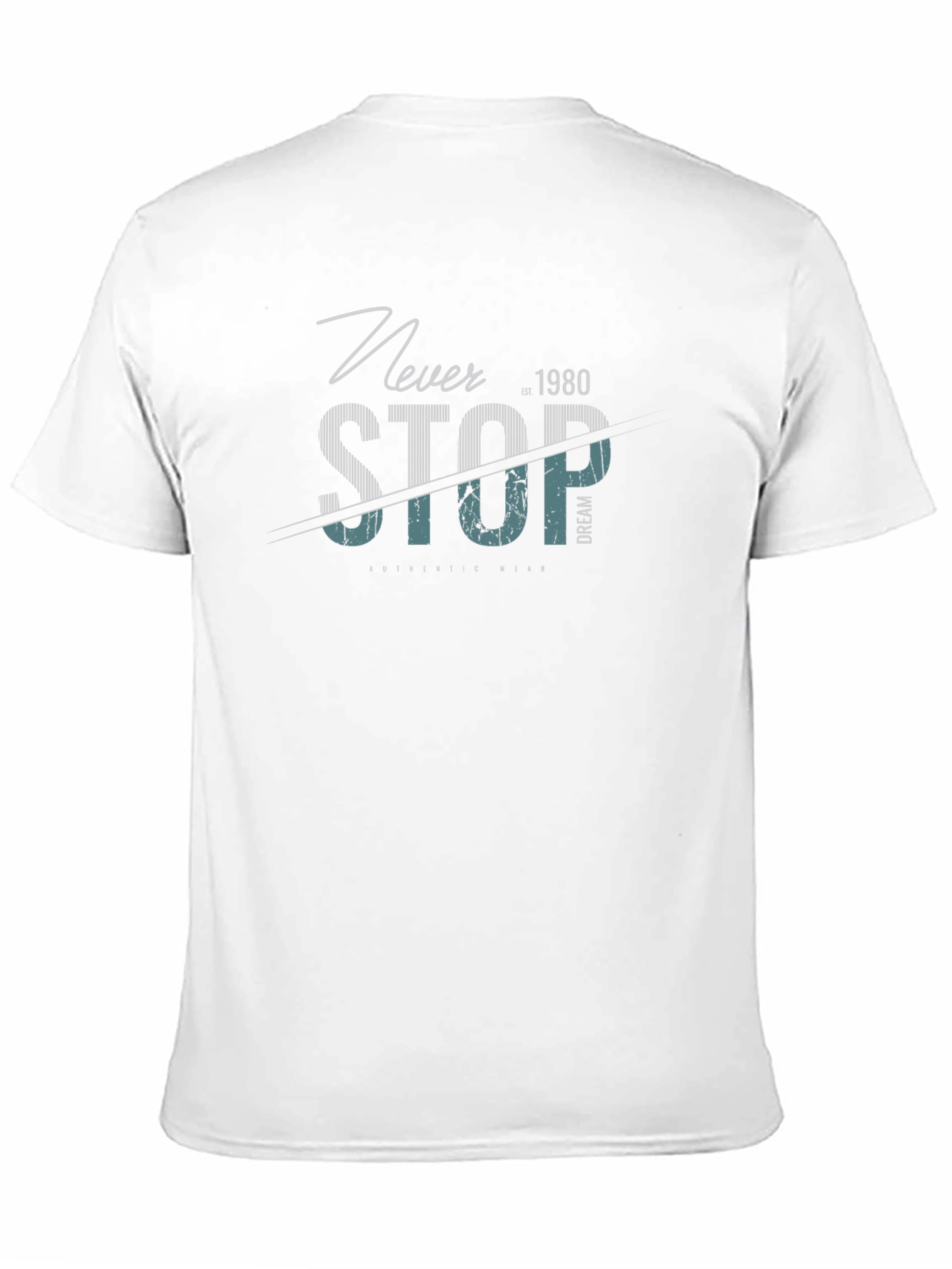 Never Stop Graphic T-Shirt - Black