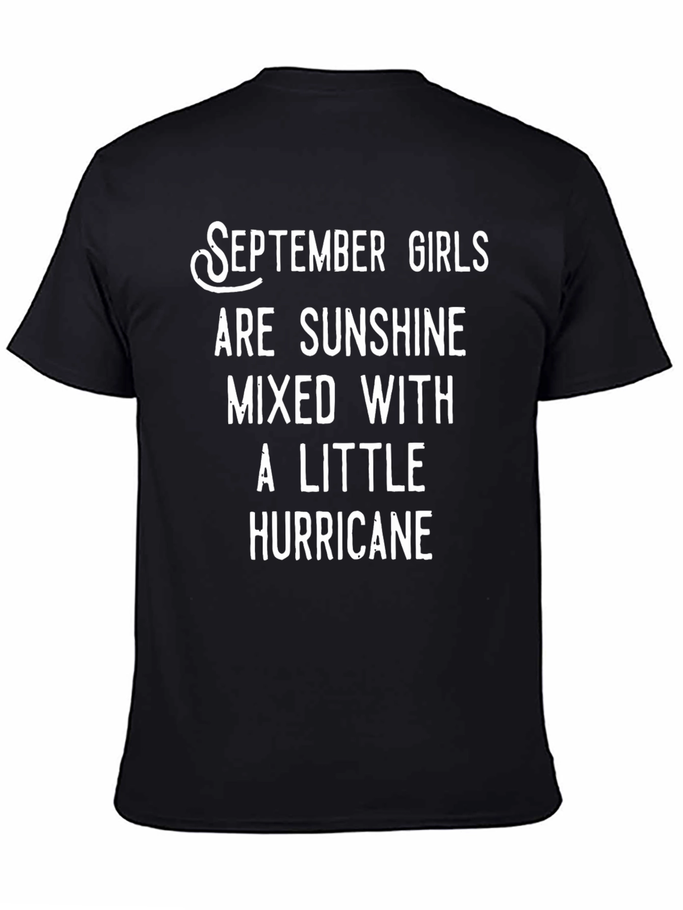 September Girls Sunshine Hurricane Black T-Shirt