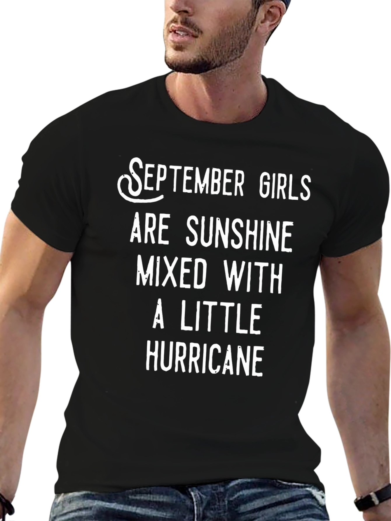 September Girls Sunshine Hurricane Black T-Shirt