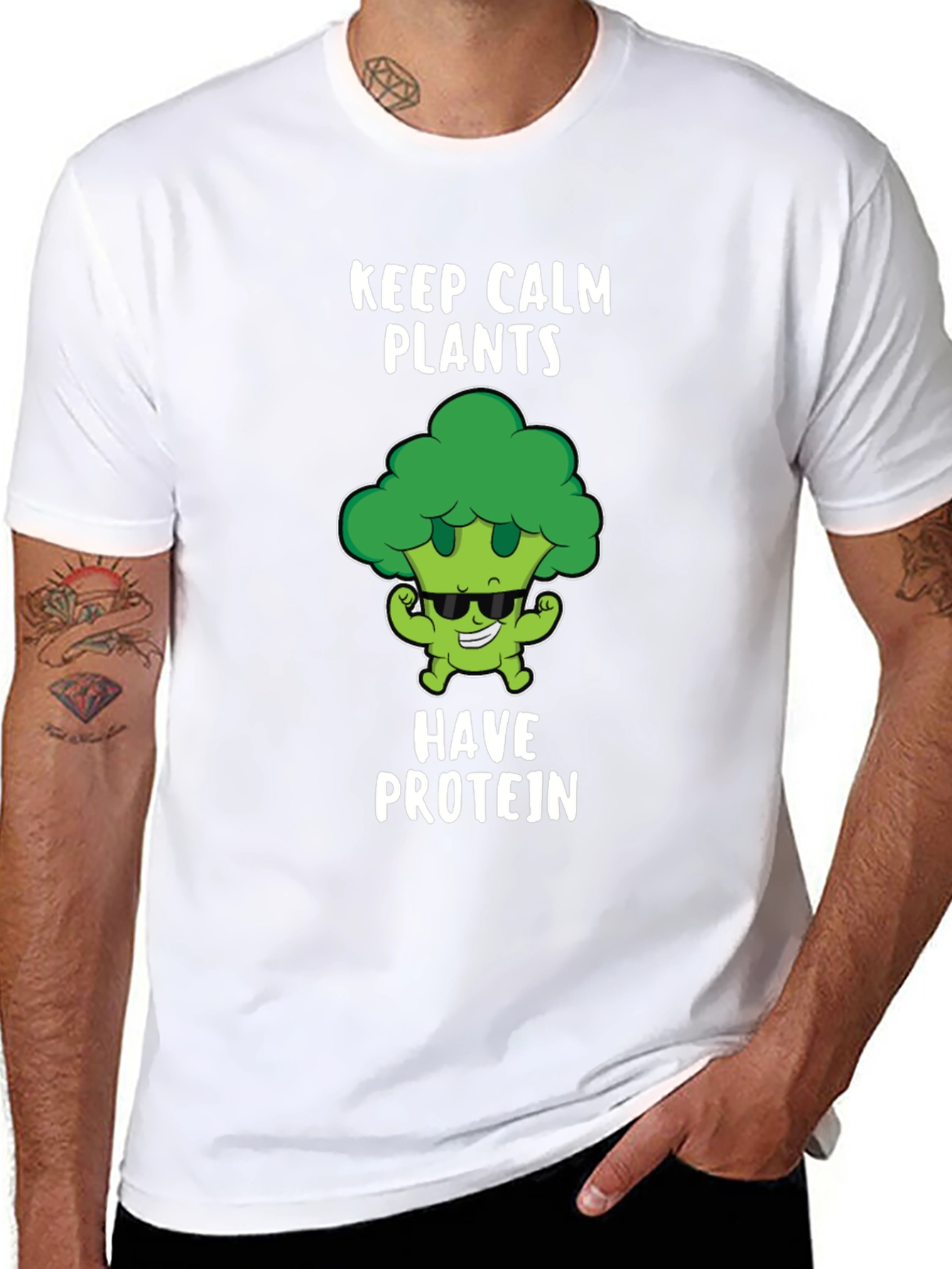 Keep Calm Plants Have Protein T-Shirt