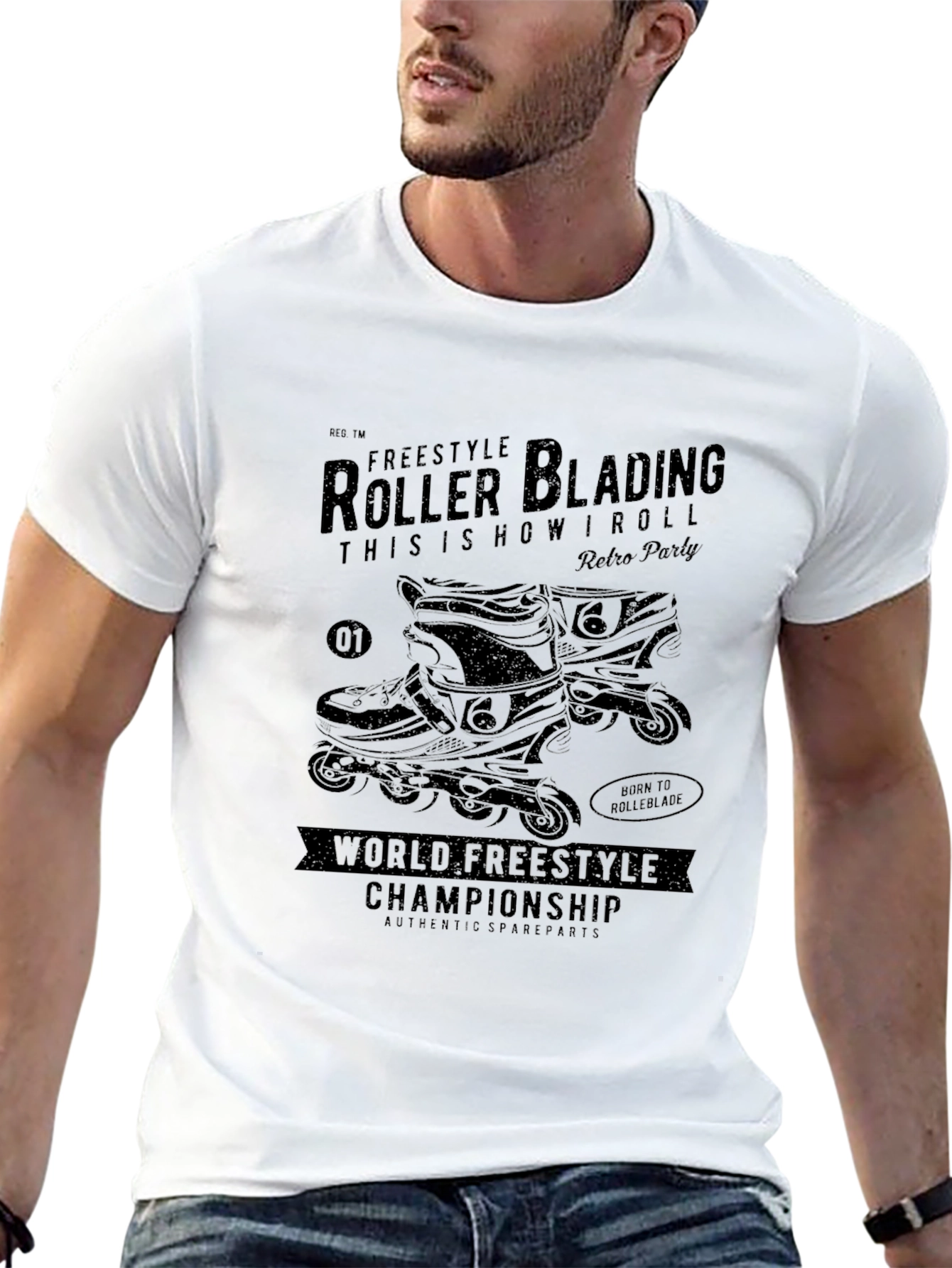 Freestyle Roller Blading Graphic Tee