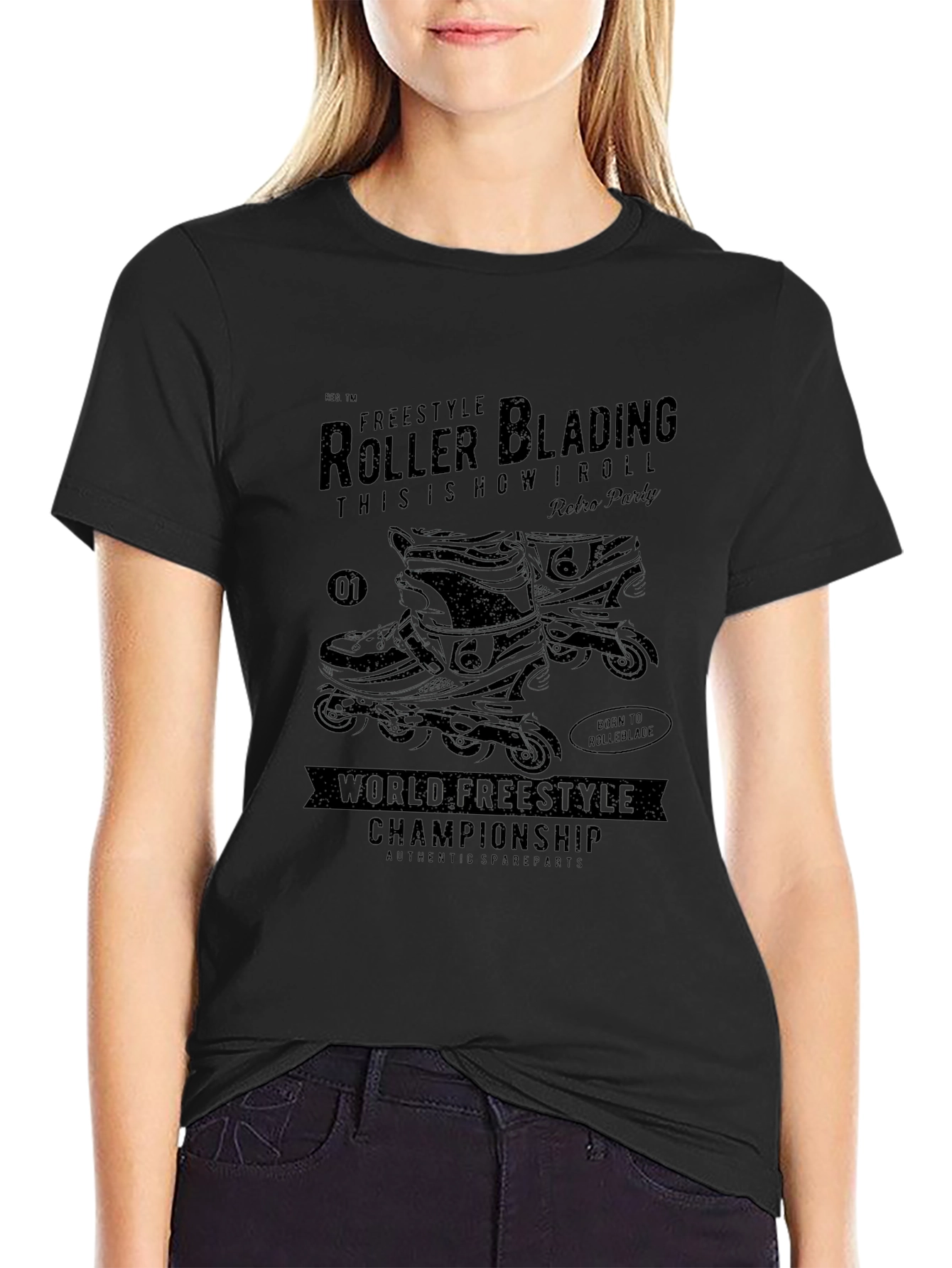 Freestyle Roller Blading Graphic Tee