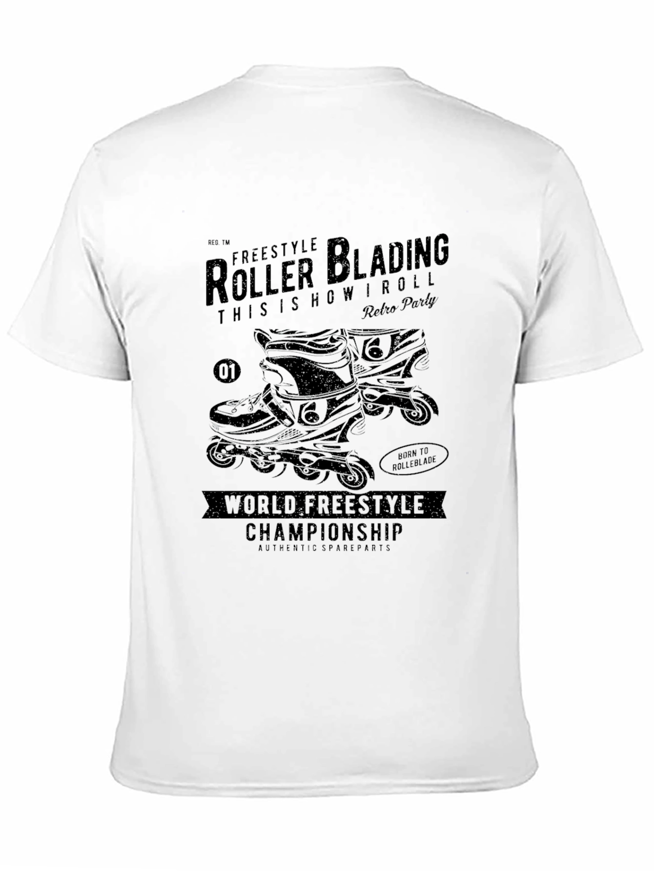 Freestyle Roller Blading Graphic Tee