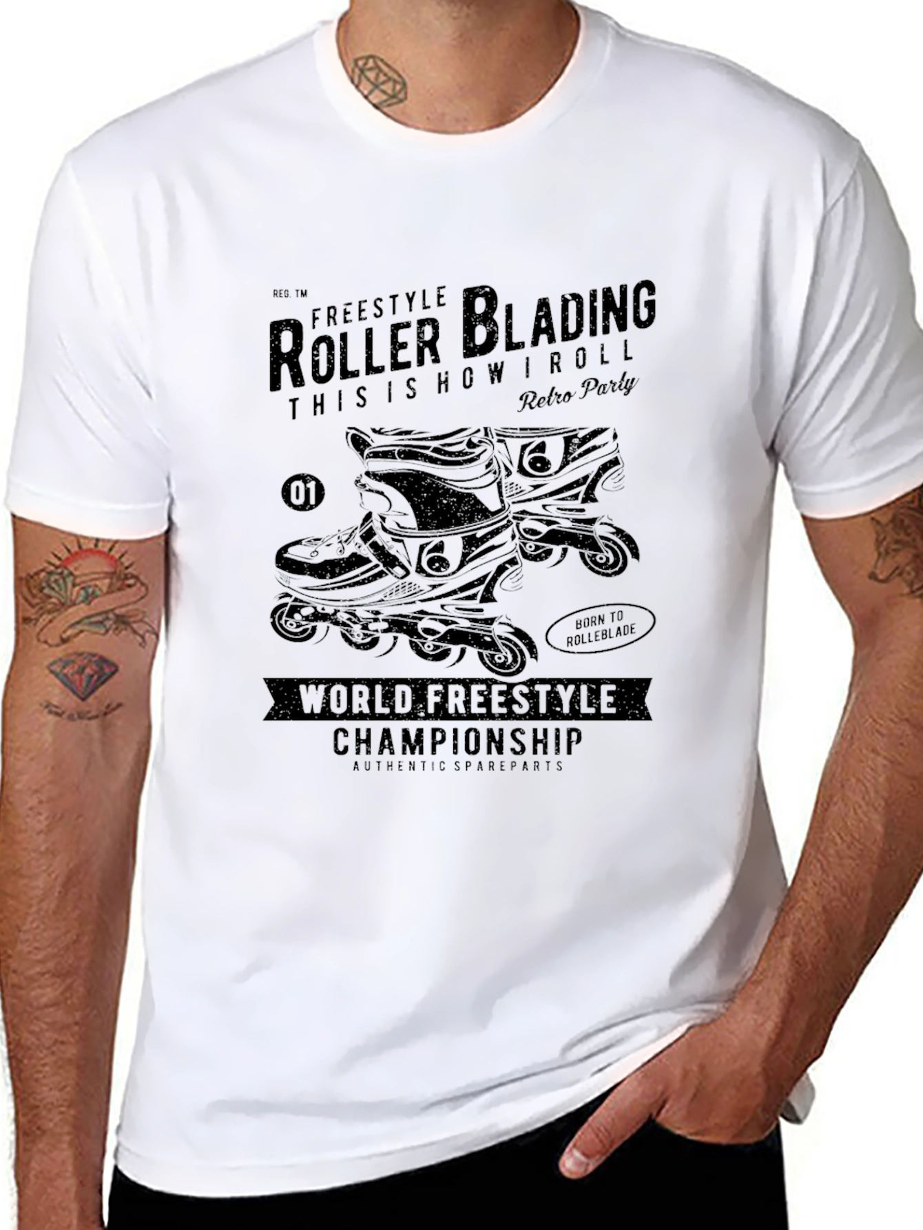 Freestyle Roller Blading Graphic Tee