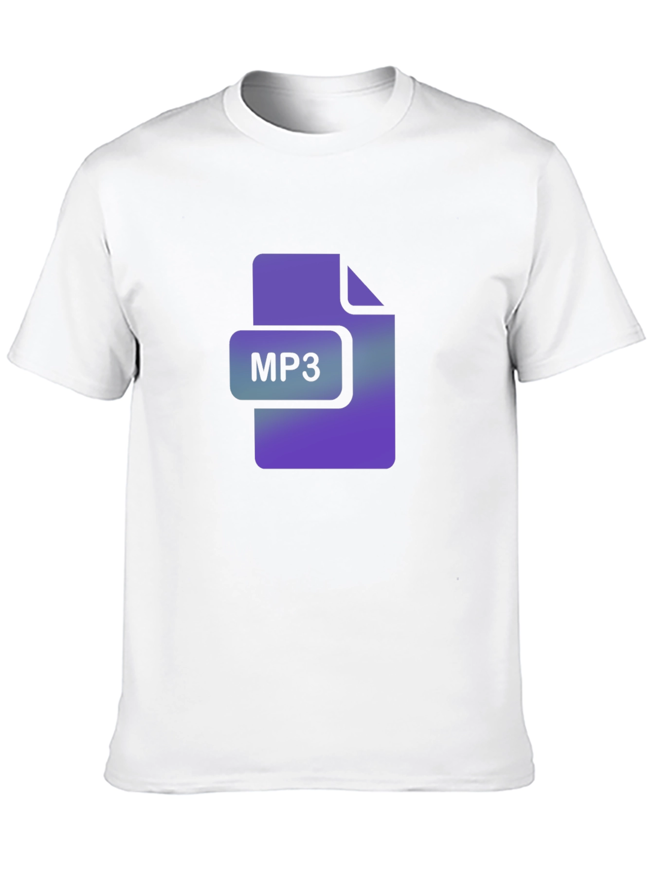 MP3 File Icon Black T-Shirt