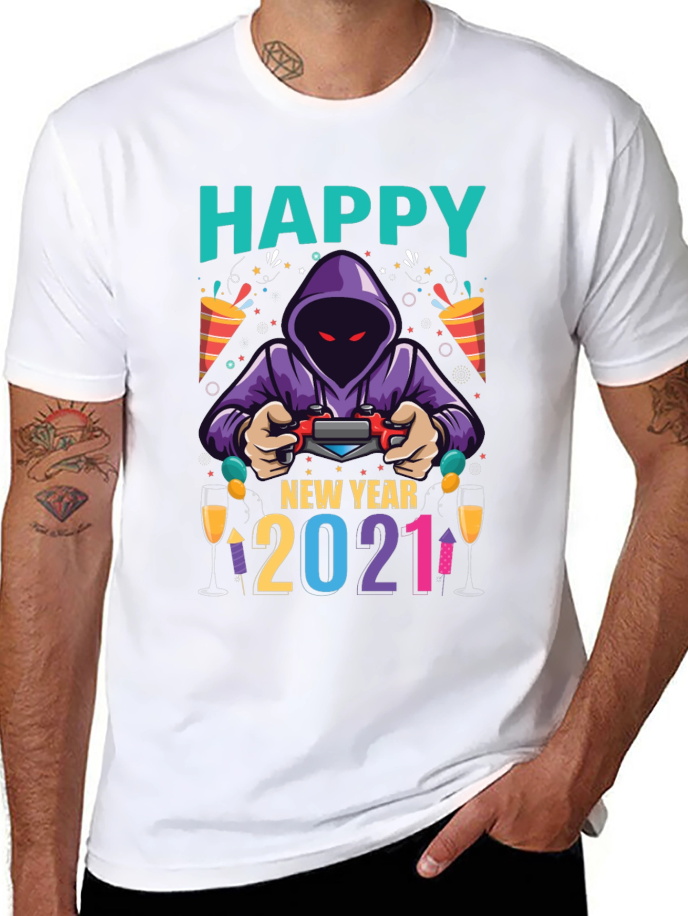 Happy New Year Gamer T-Shirt - 2021