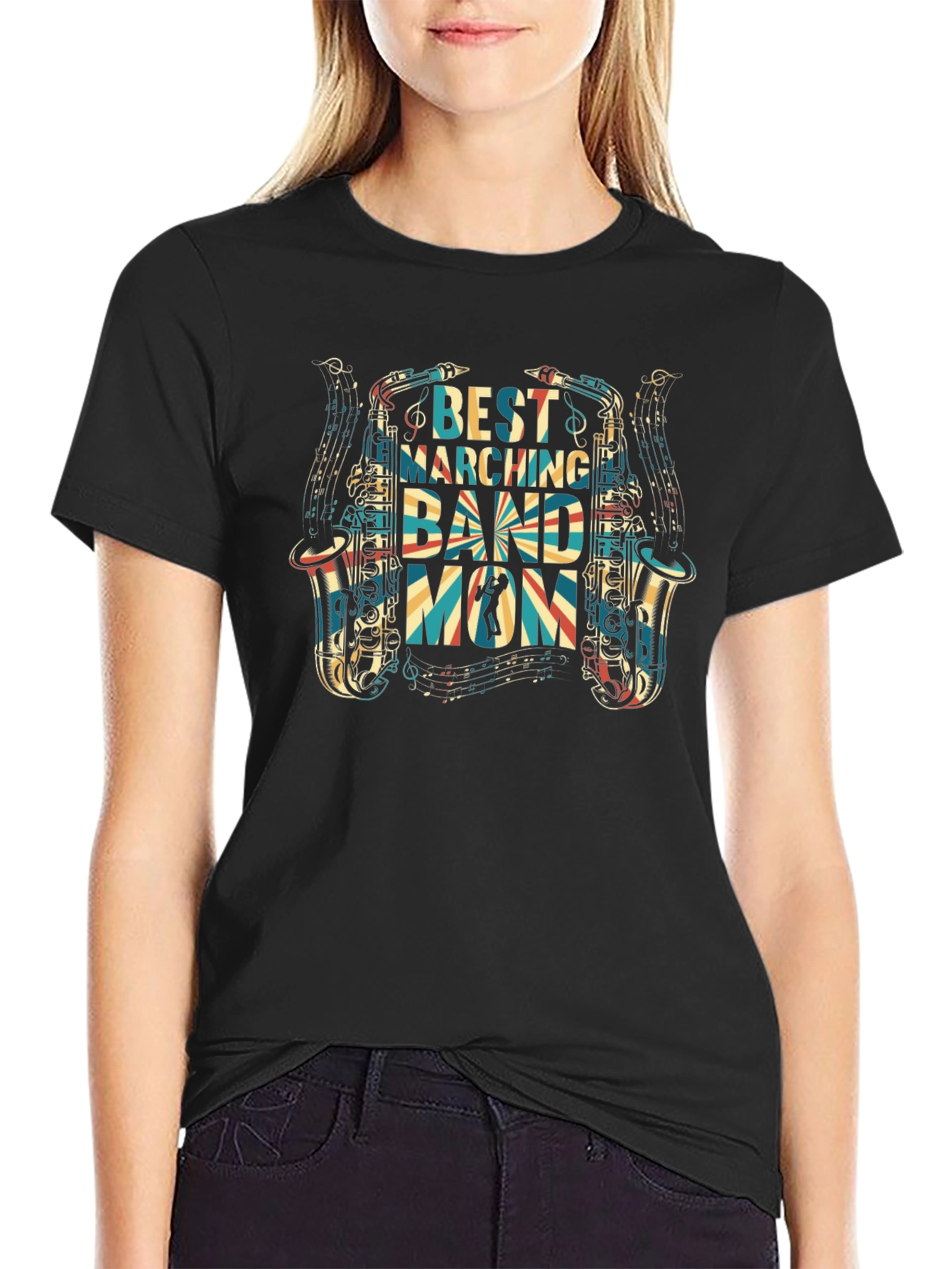 Best Marching Band Mom Graphic Tee