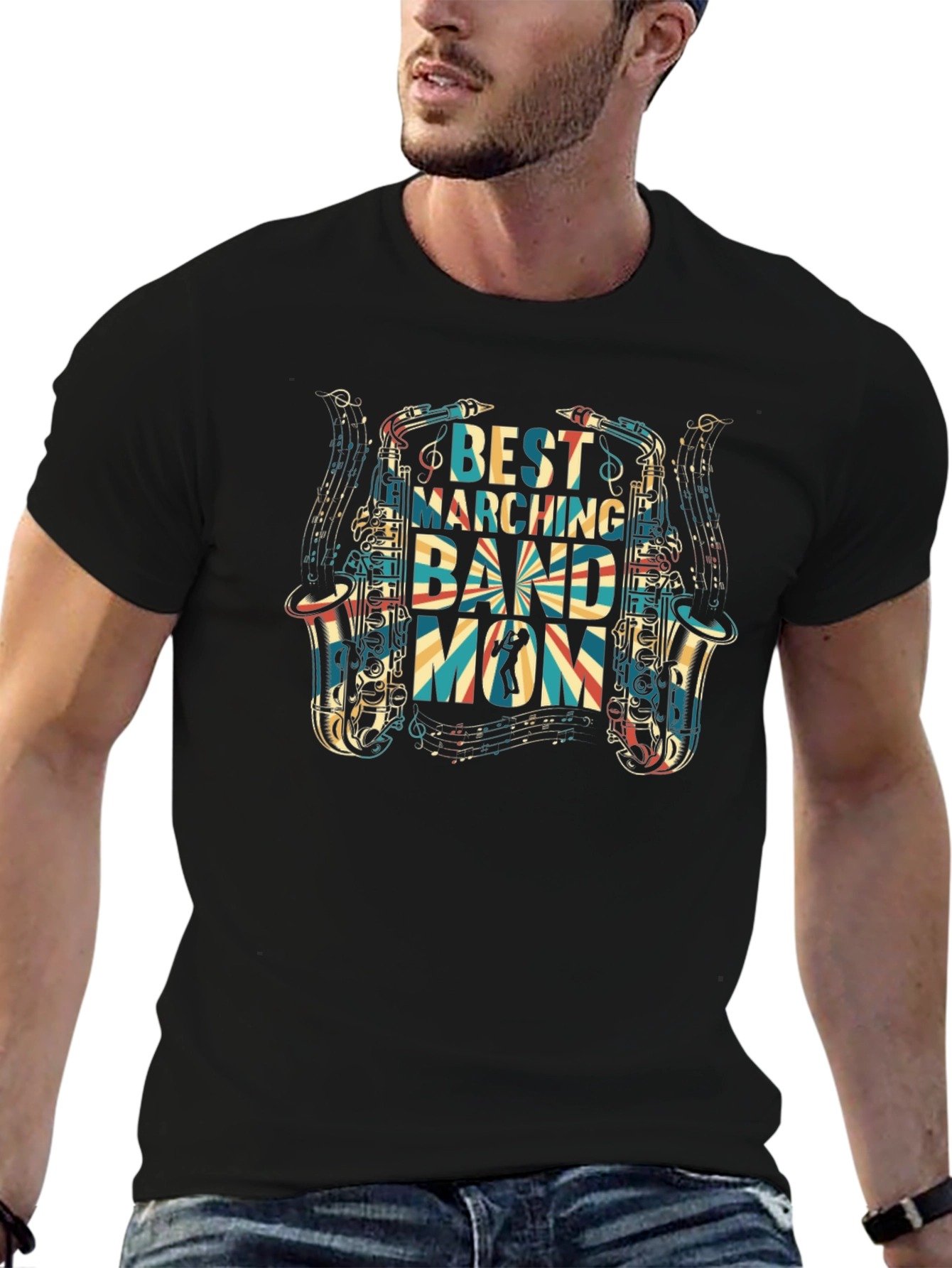 Best Marching Band Mom Graphic Tee