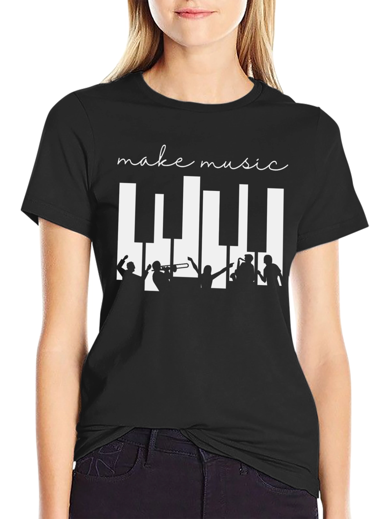 Make Music Graphic Tee - Band Design