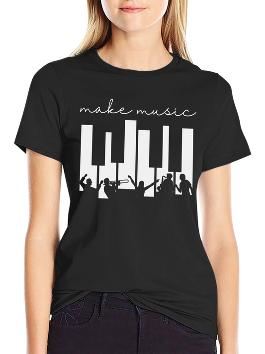 Make Music Graphic Tee - Band Design