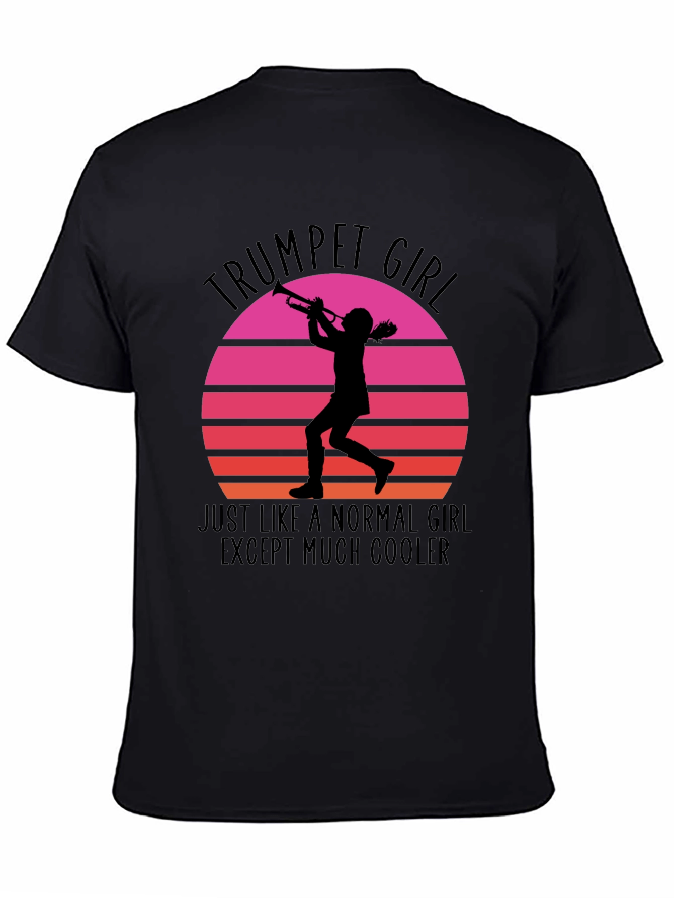 Trumpet Girl Sunset Graphic Tee