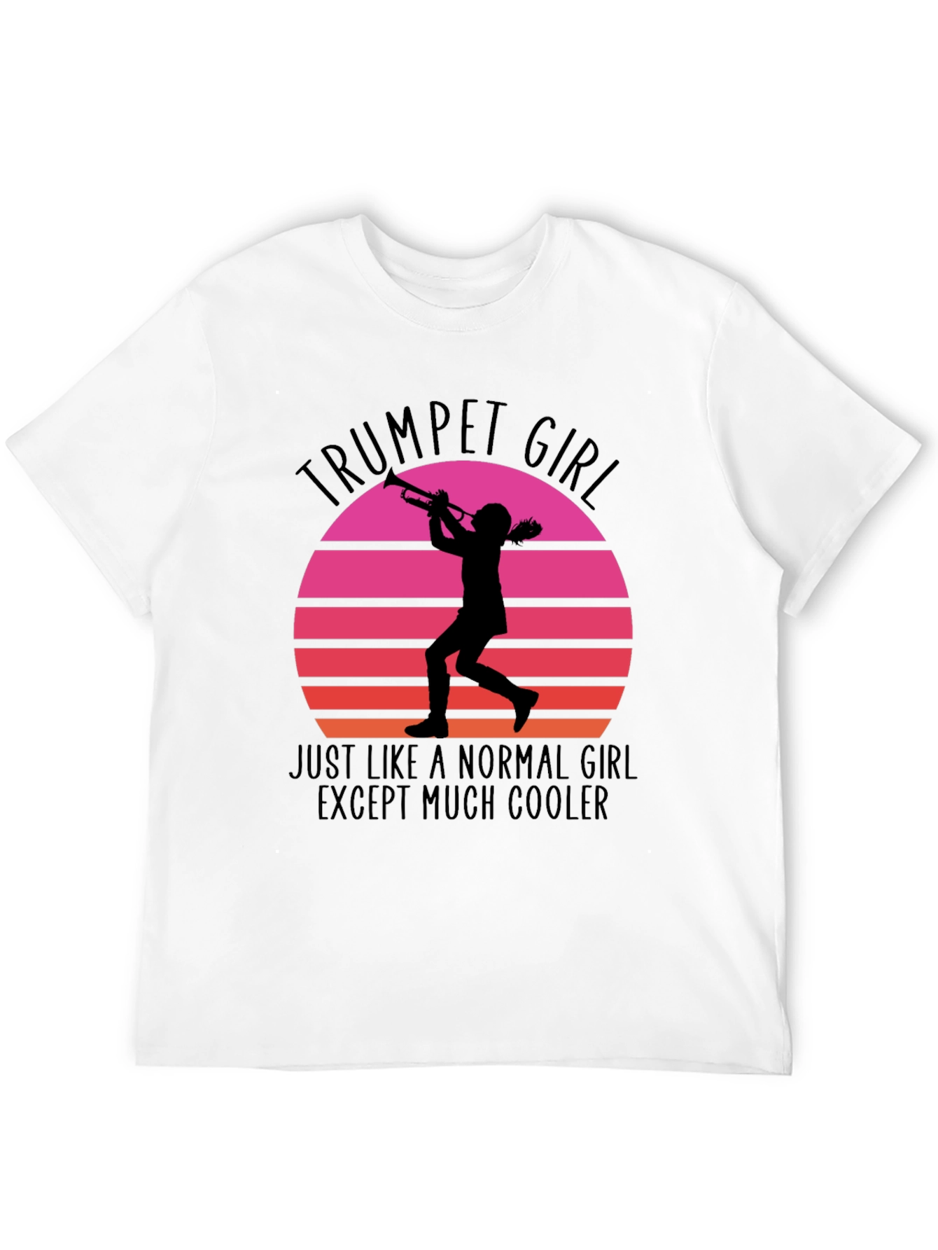 Trumpet Girl Sunset Graphic Tee
