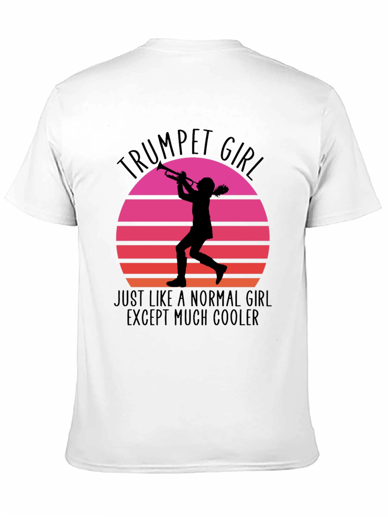 Trumpet Girl Sunset Graphic Tee
