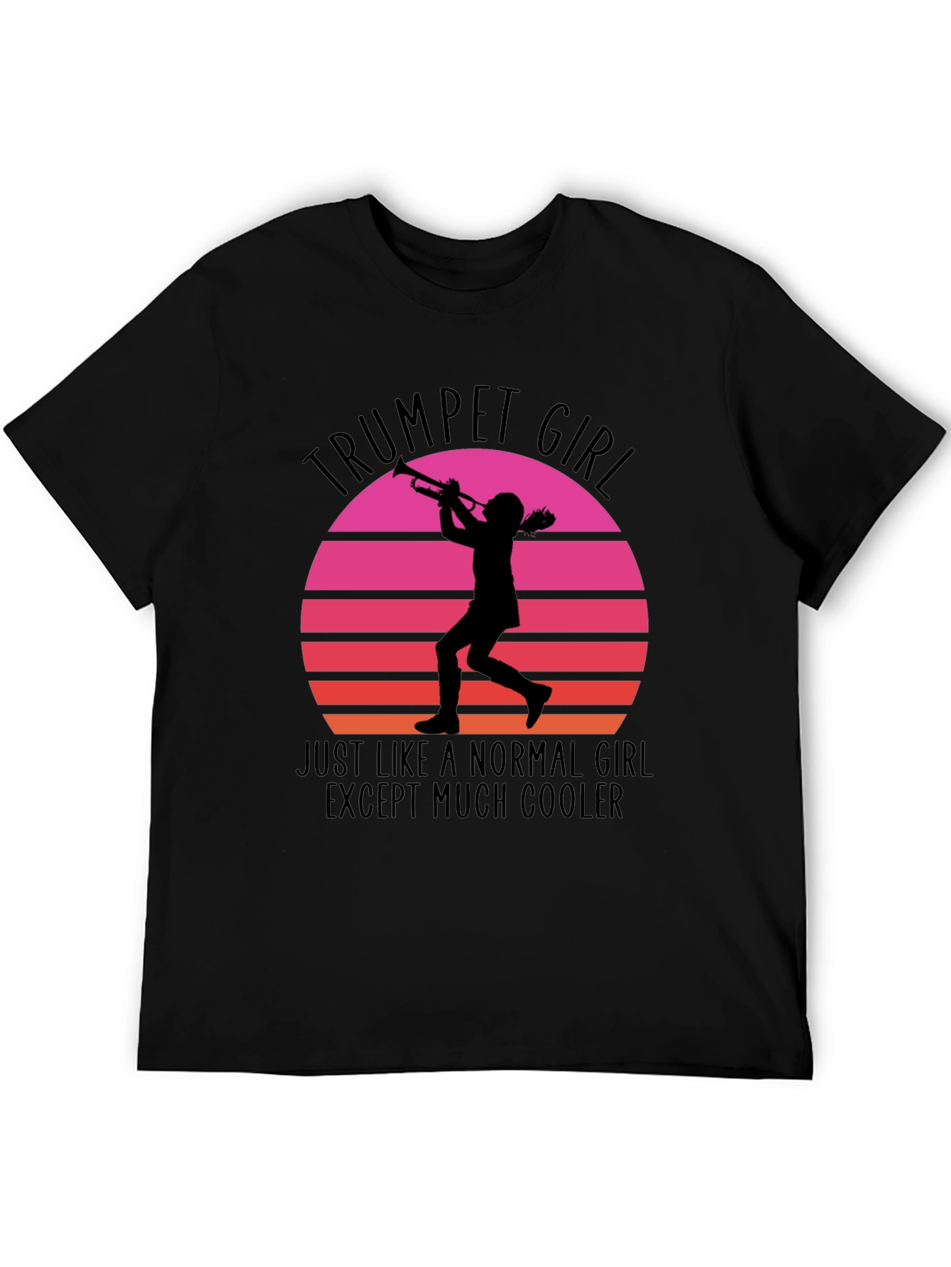 Trumpet Girl Sunset Graphic Tee