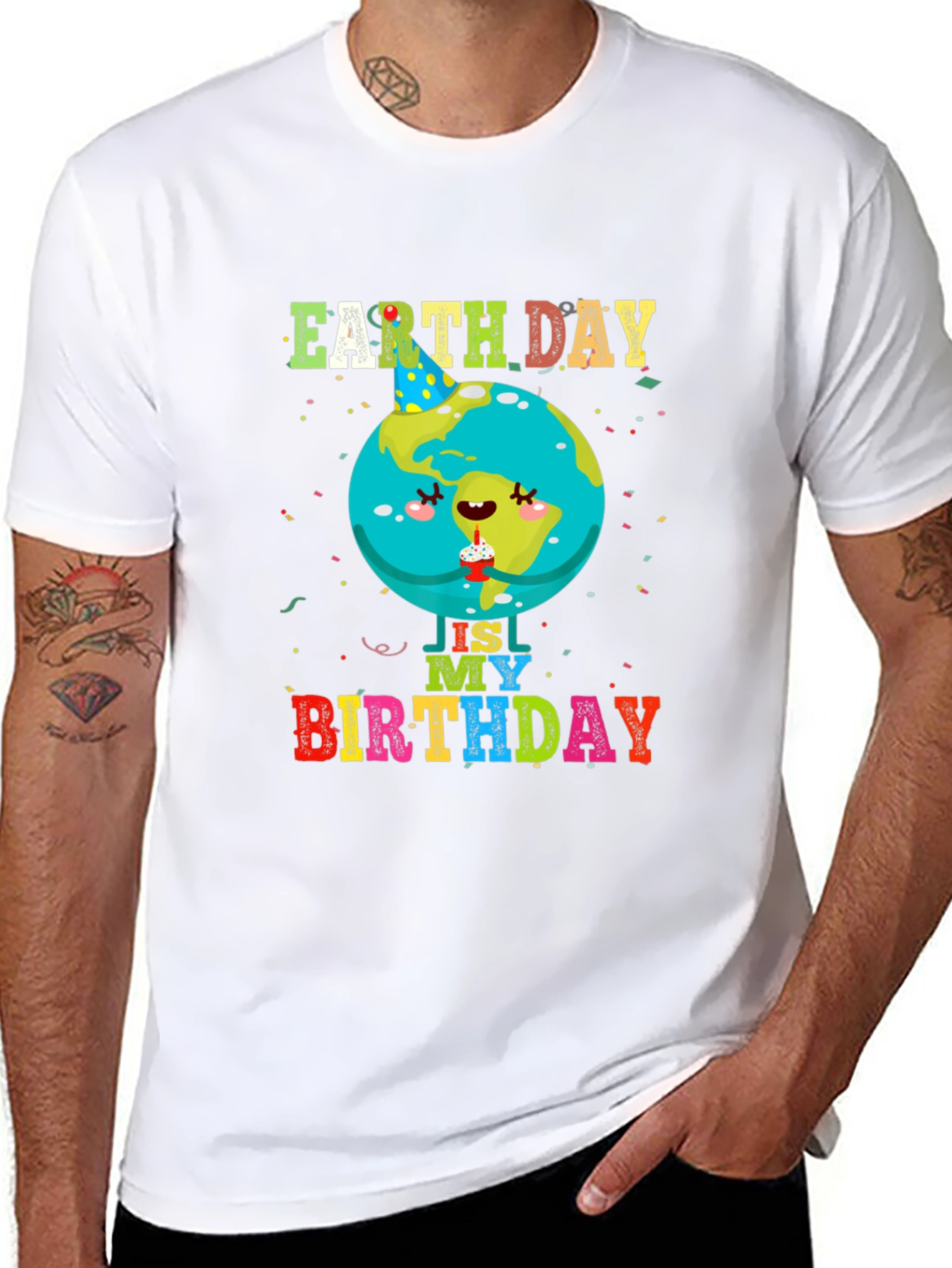 Earth Day Birthday T-Shirt - Celebration Tee