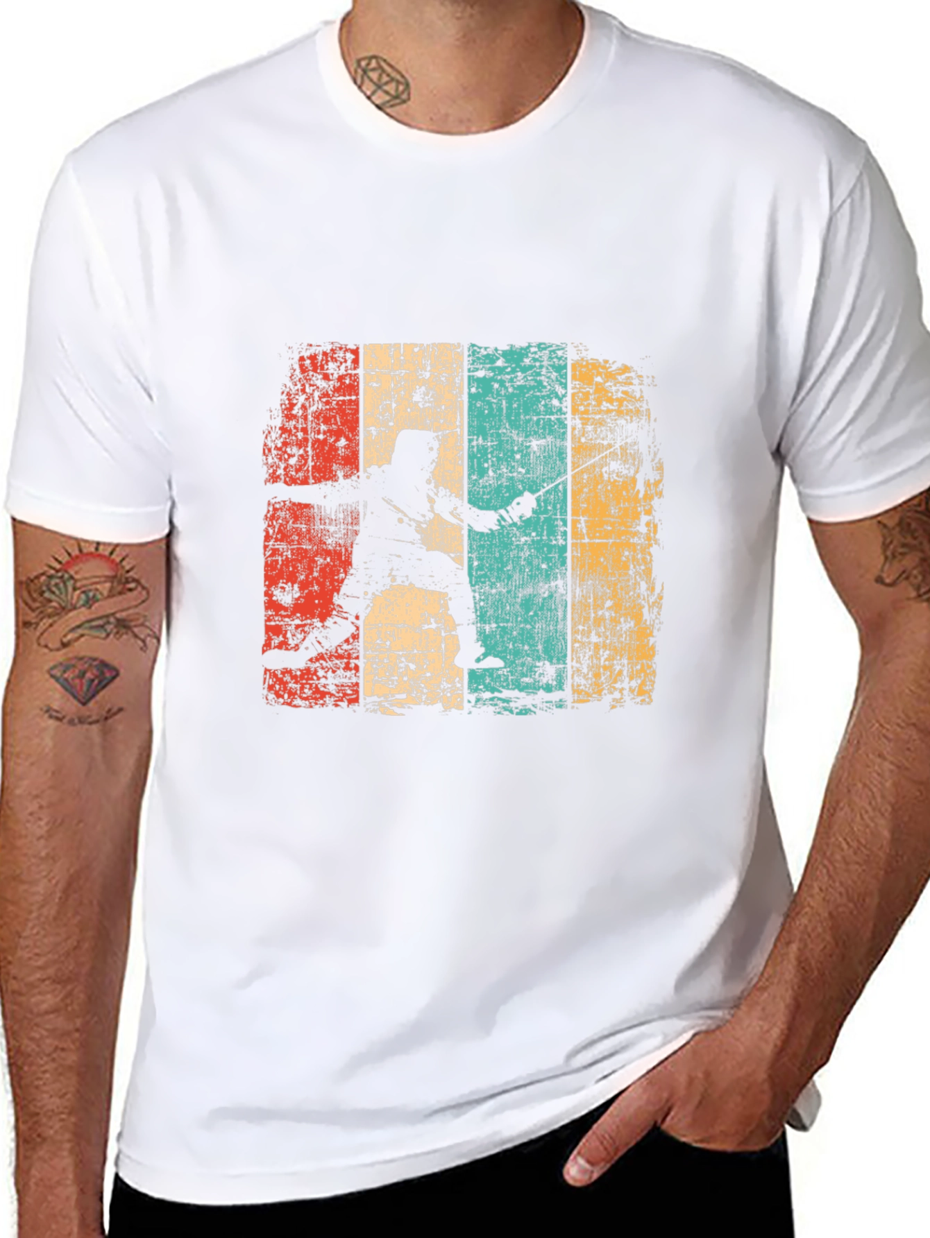 Retro Fencing Silhouette T-Shirt