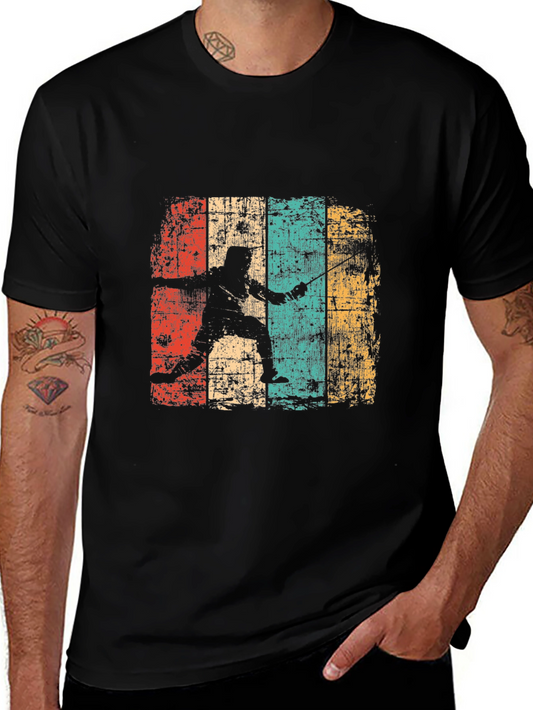 Retro Fencing Silhouette T-Shirt