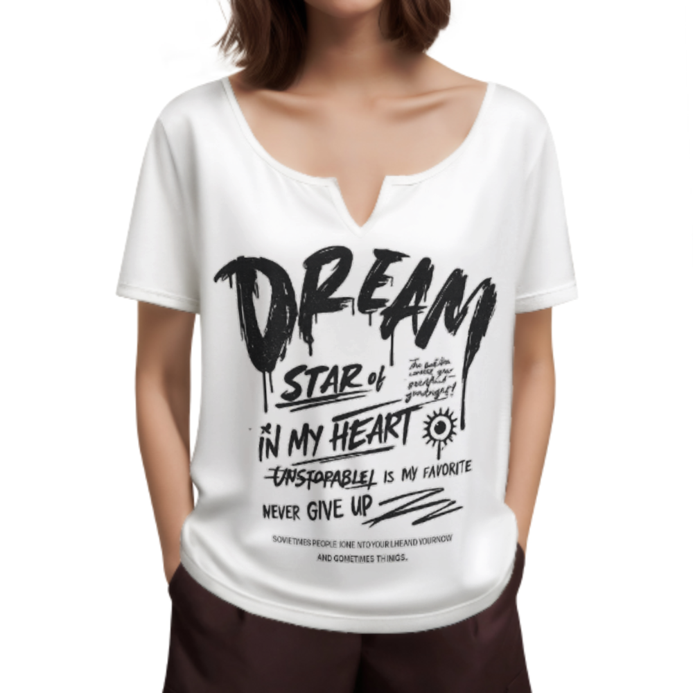 Motivational Graffiti Quote T-Shirt, Urban Streetwear Graphic Tee, Inspirational Typography Shirt, Minimal Black And White Casual Fashion Top(z558)