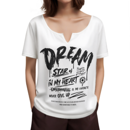 Motivational Graffiti Quote T-Shirt, Urban Streetwear Graphic Tee, Inspirational Typography Shirt, Minimal Black And White Casual Fashion Top(z558)