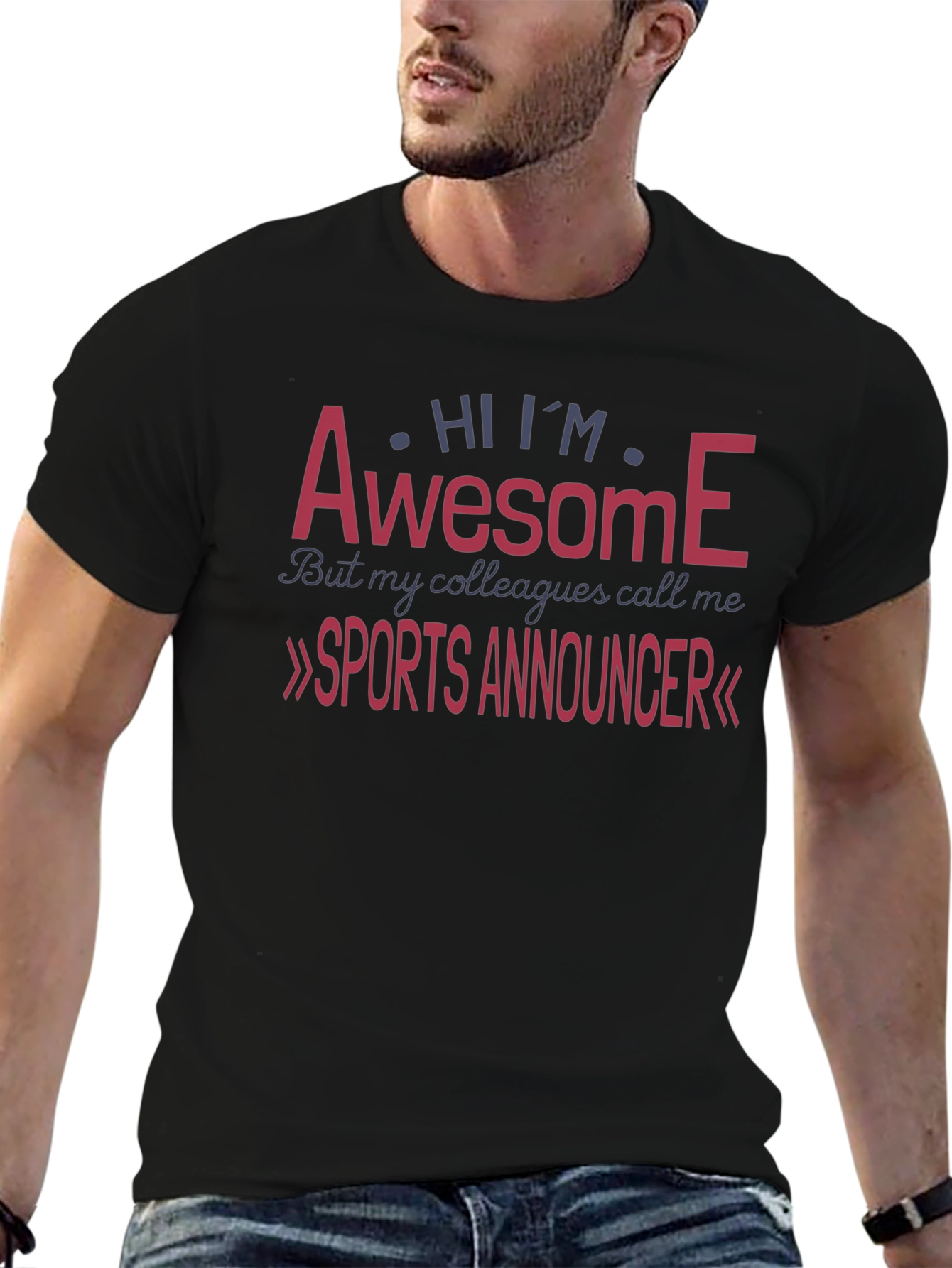 Awesome Sports Announcer Graphic Tee