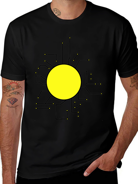 Tech Circuit Graphic Black T-Shirt