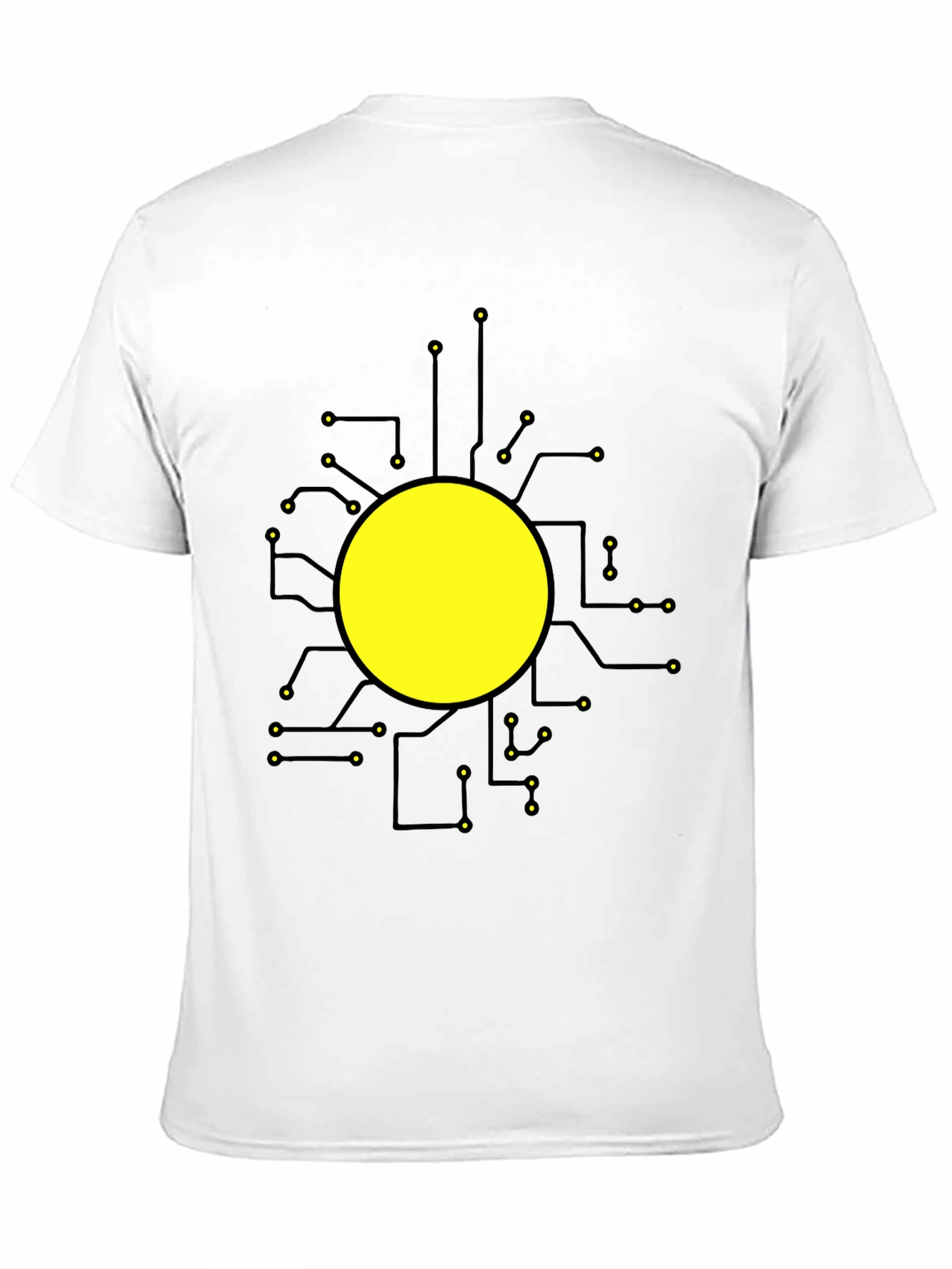 Tech Circuit Graphic Black T-Shirt