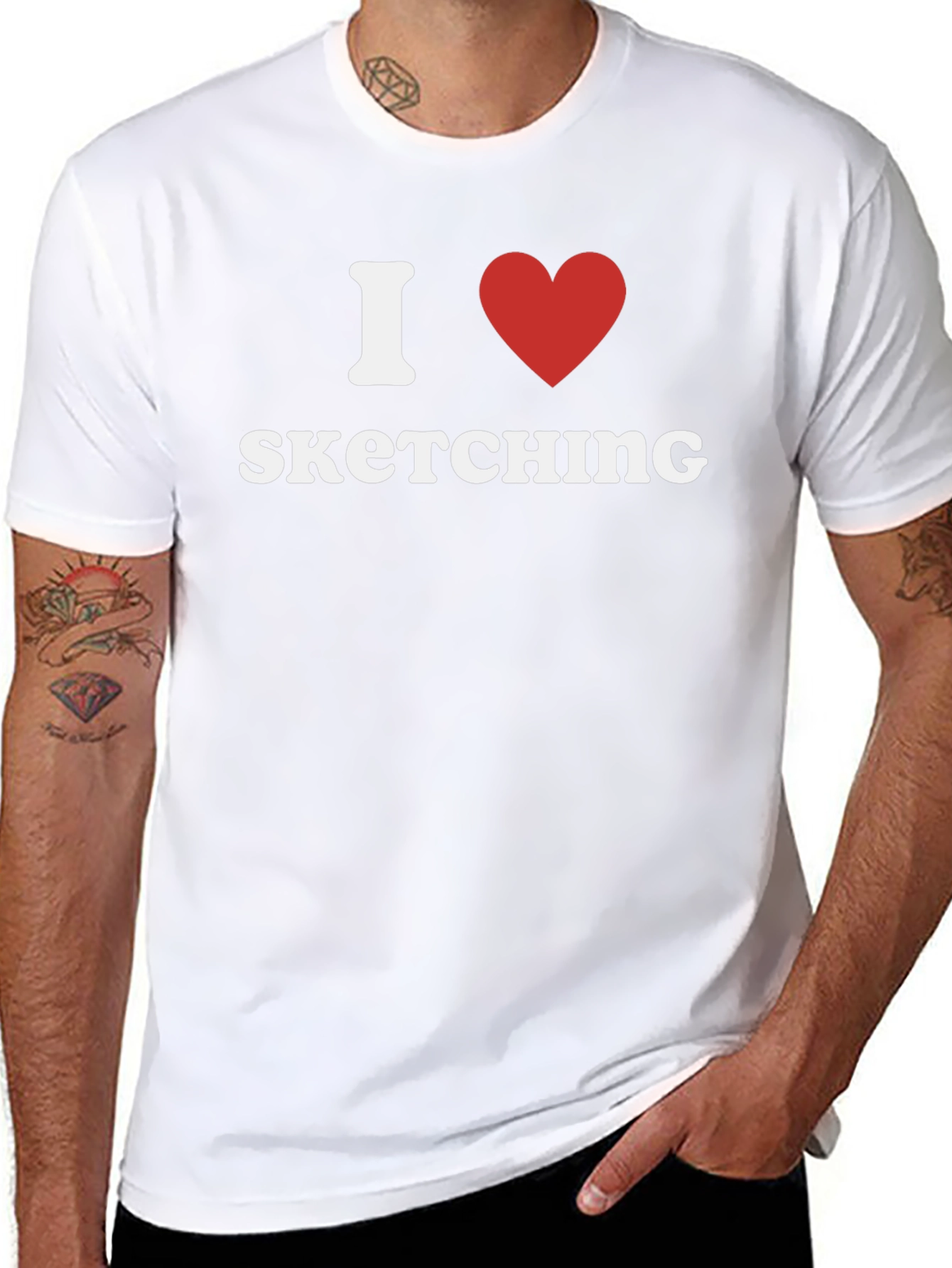 I Heart Sketching T-Shirt