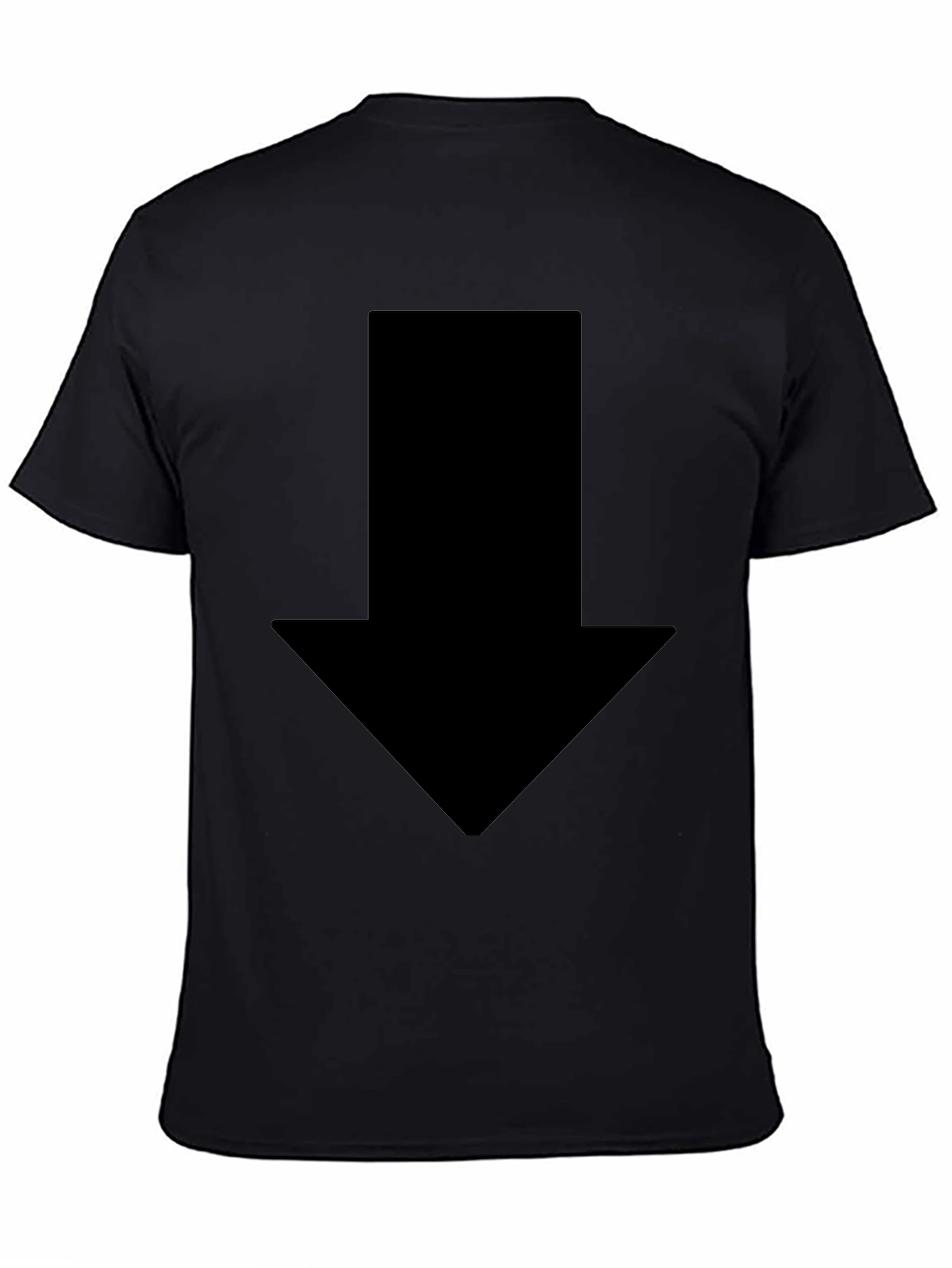 Mens Black Arrow Graphic Tee - Casual Style