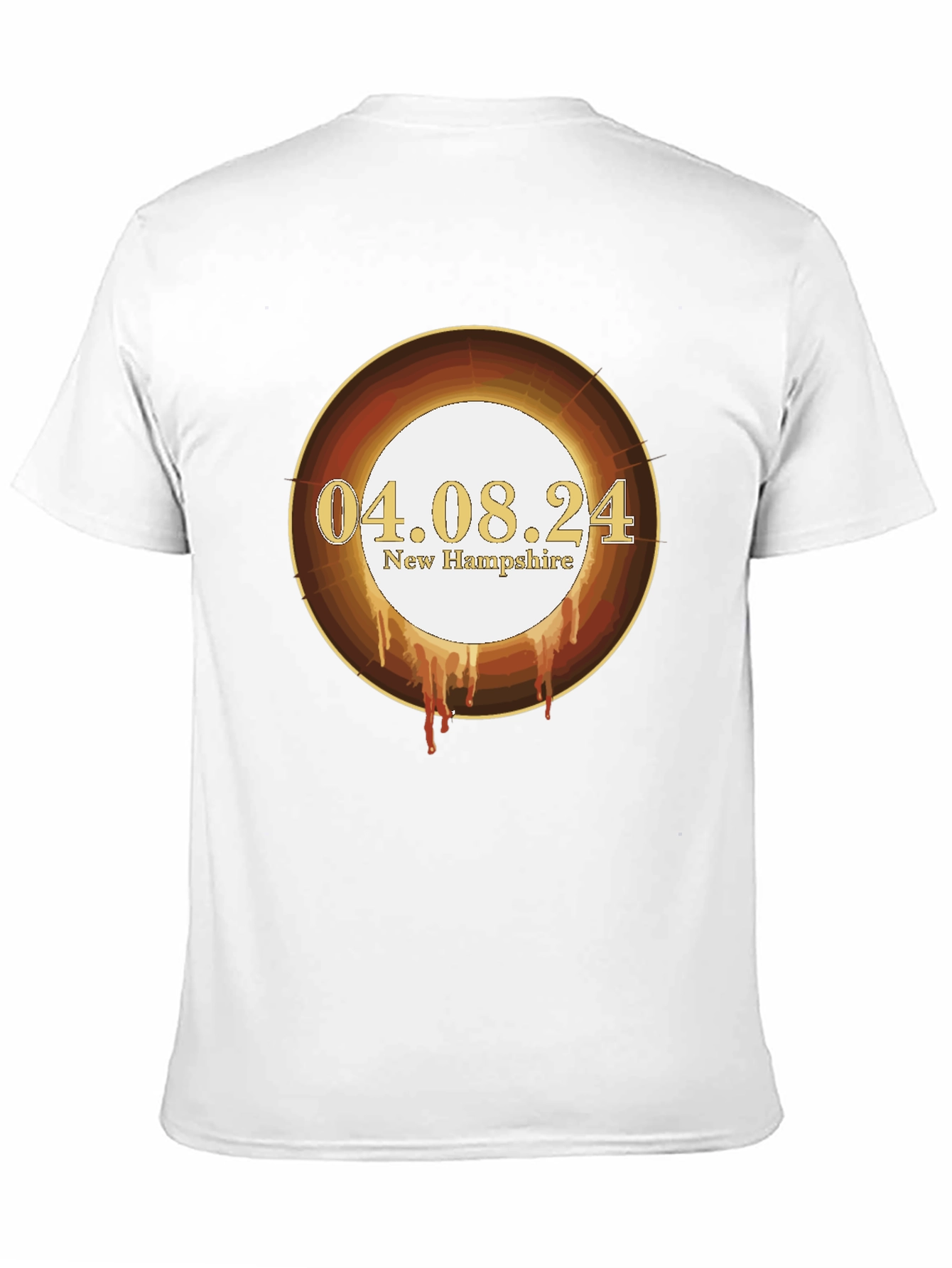 Total Solar Eclipse April 8 2024 New Hampshire T-Shirt