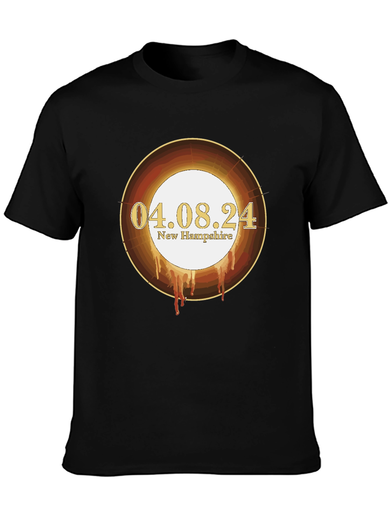 Total Solar Eclipse April 8 2024 New Hampshire T-Shirt