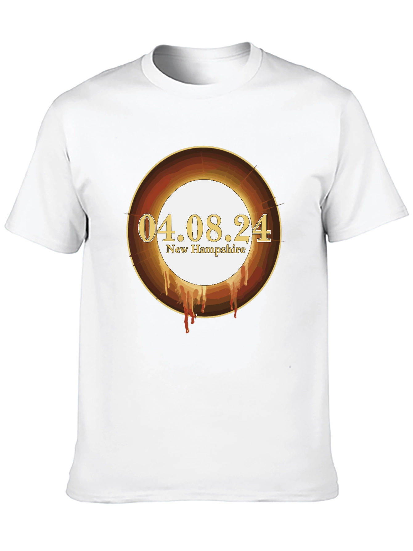 Total Solar Eclipse April 8 2024 New Hampshire T-Shirt
