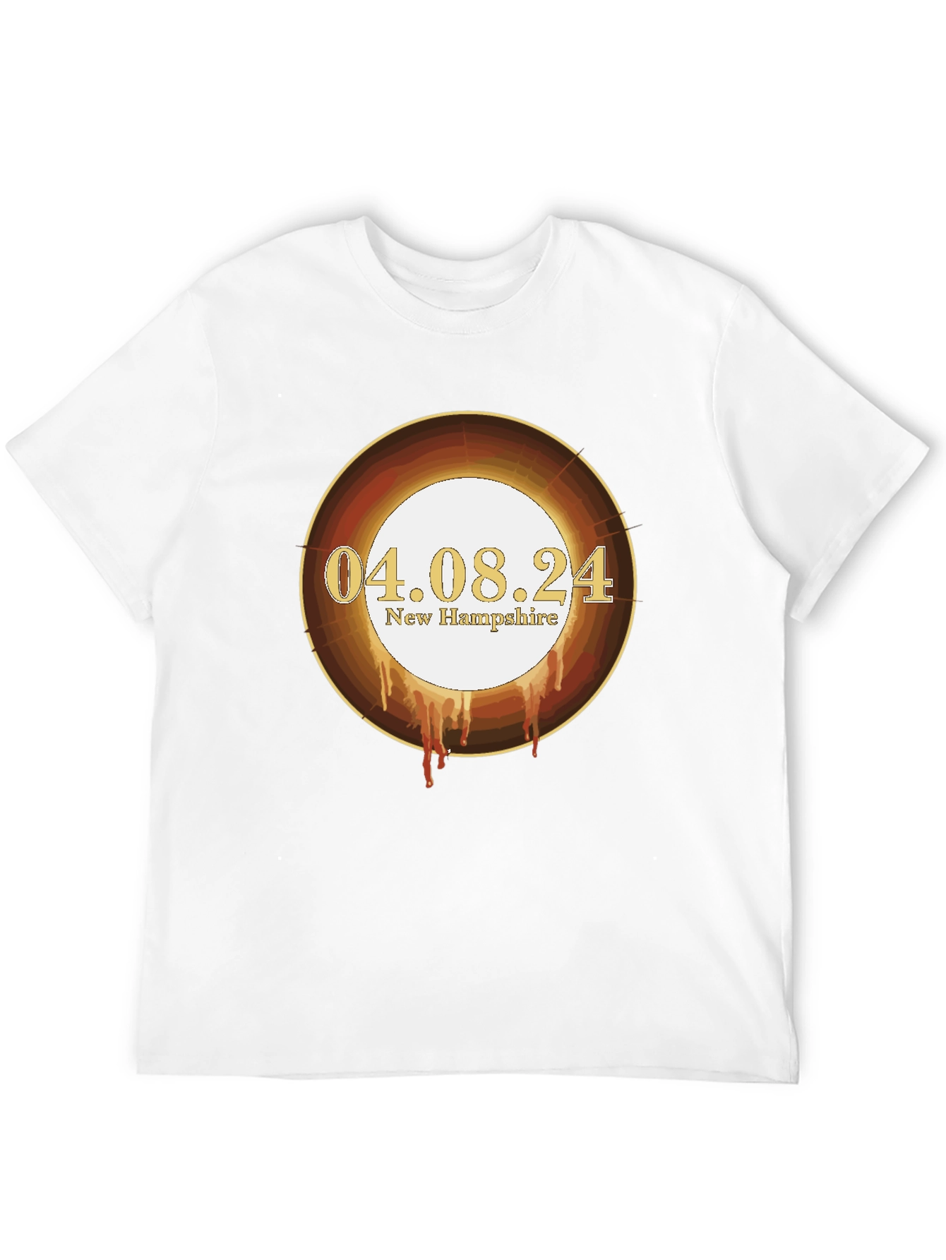 Total Solar Eclipse April 8 2024 New Hampshire T-Shirt