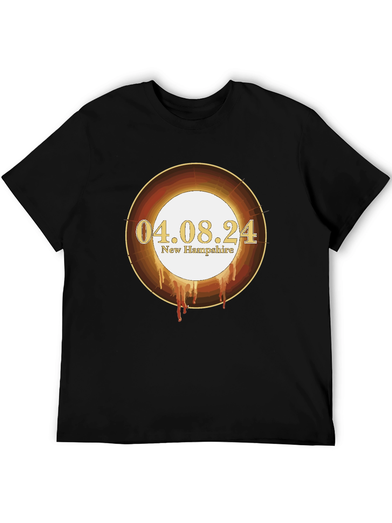 Total Solar Eclipse April 8 2024 New Hampshire T-Shirt