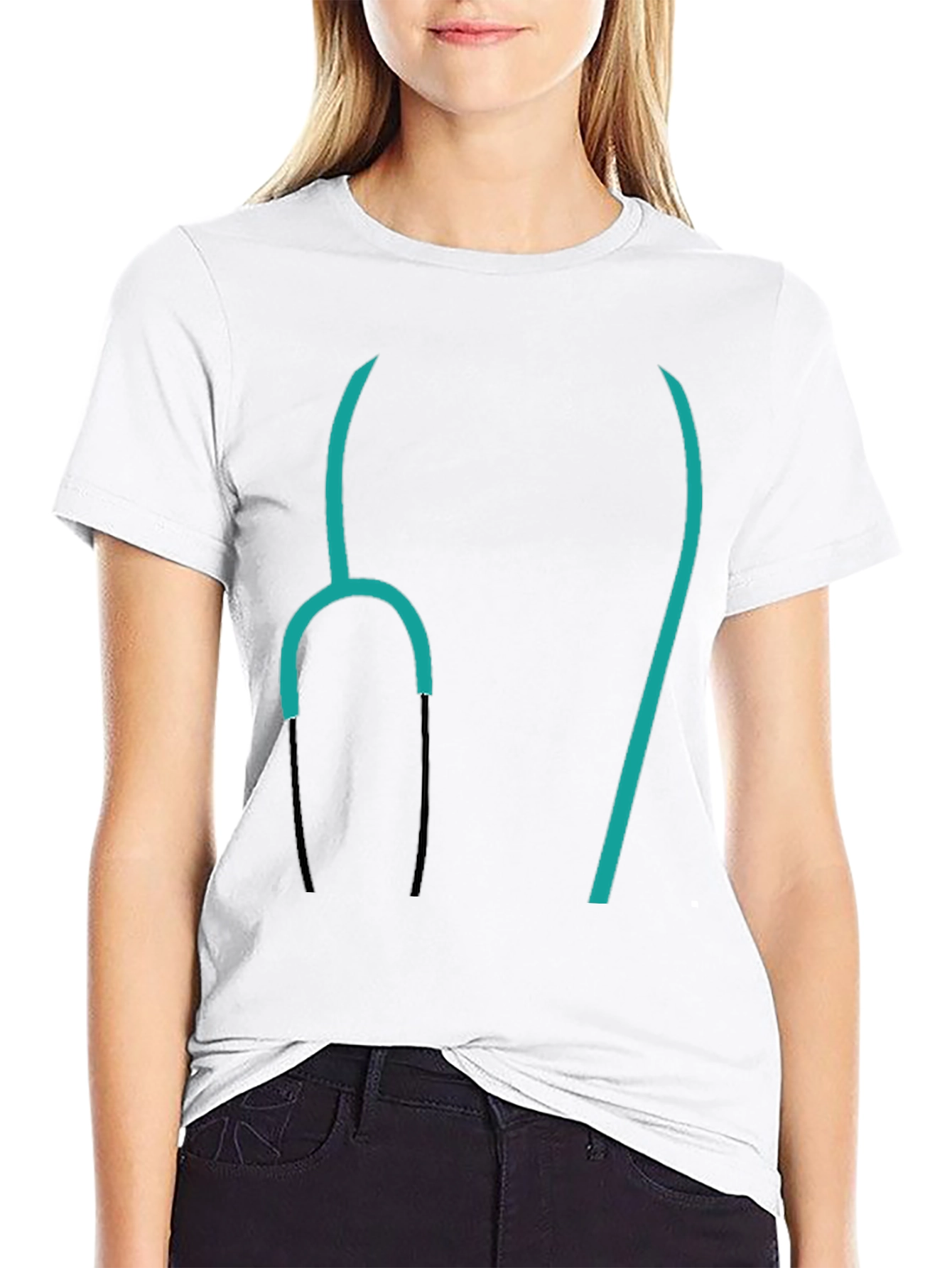 Doctor Stethoscope Graphic Tee - Medical Professional Shirt