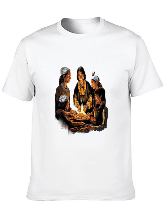 Native American Feast Black Tee