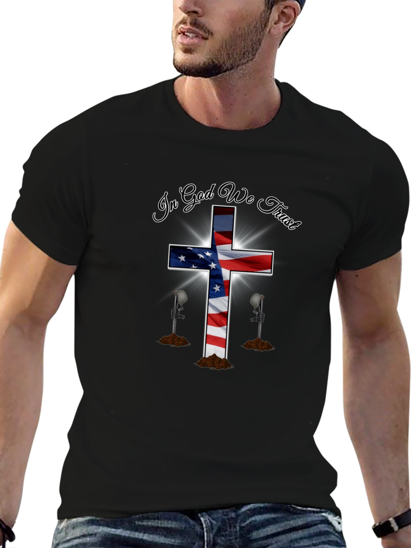 Patriotic Christian T-Shirt - In God We Trust