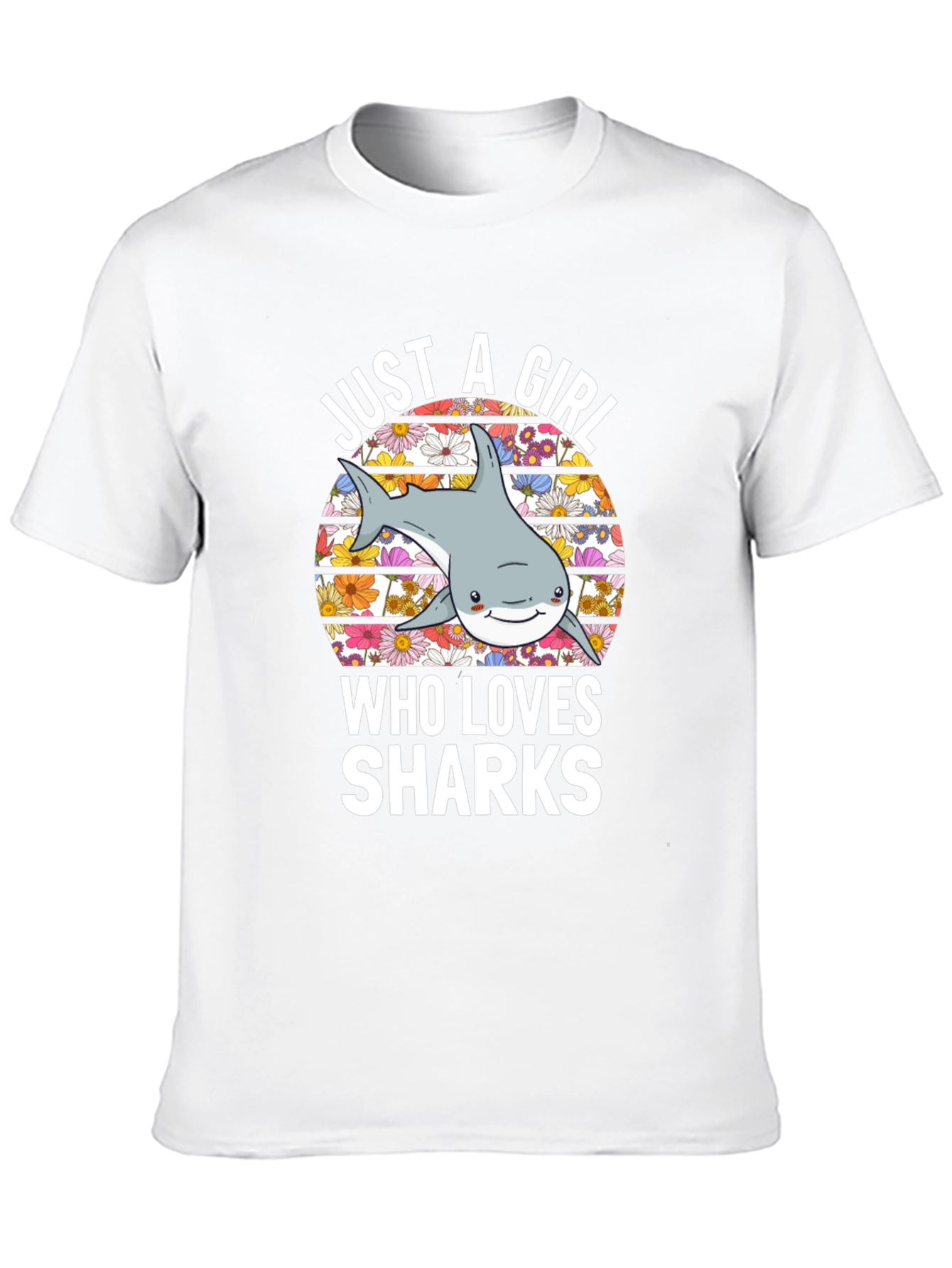 Just A Girl Who Loves Sharks T-Shirt